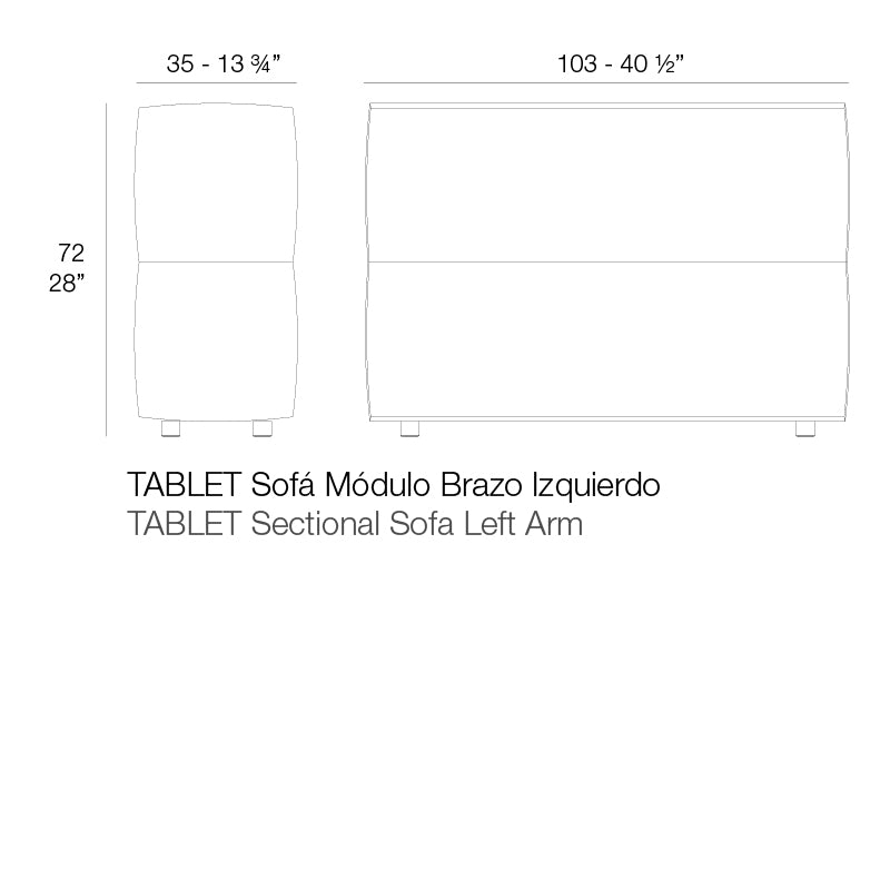 Tablet Left Armrest