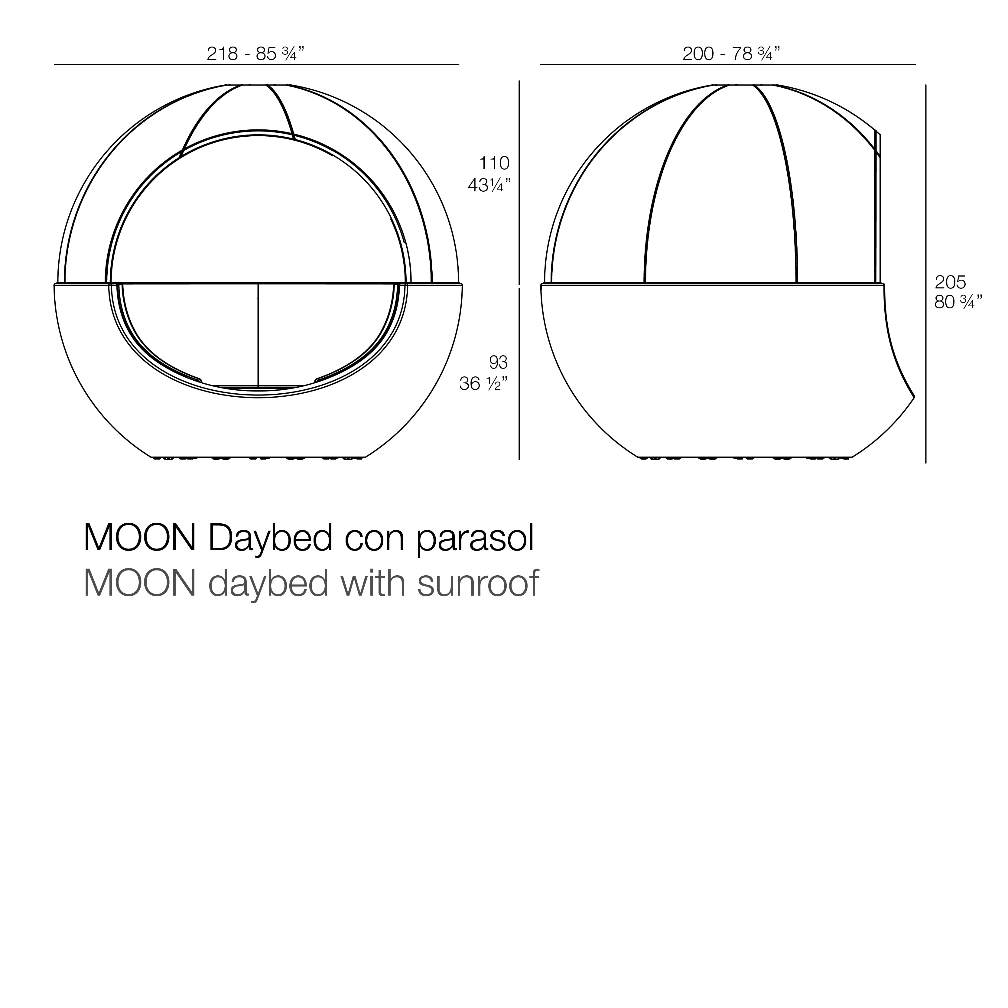 Ulm Moon Daybed With Sunroof