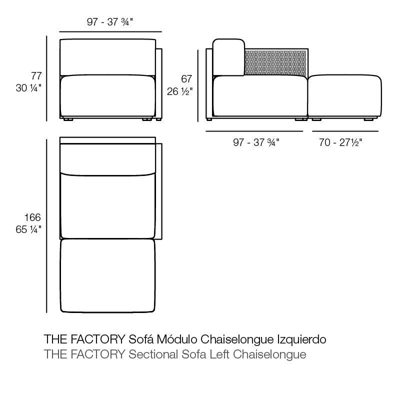 The Factory Chaiselongue Left Section