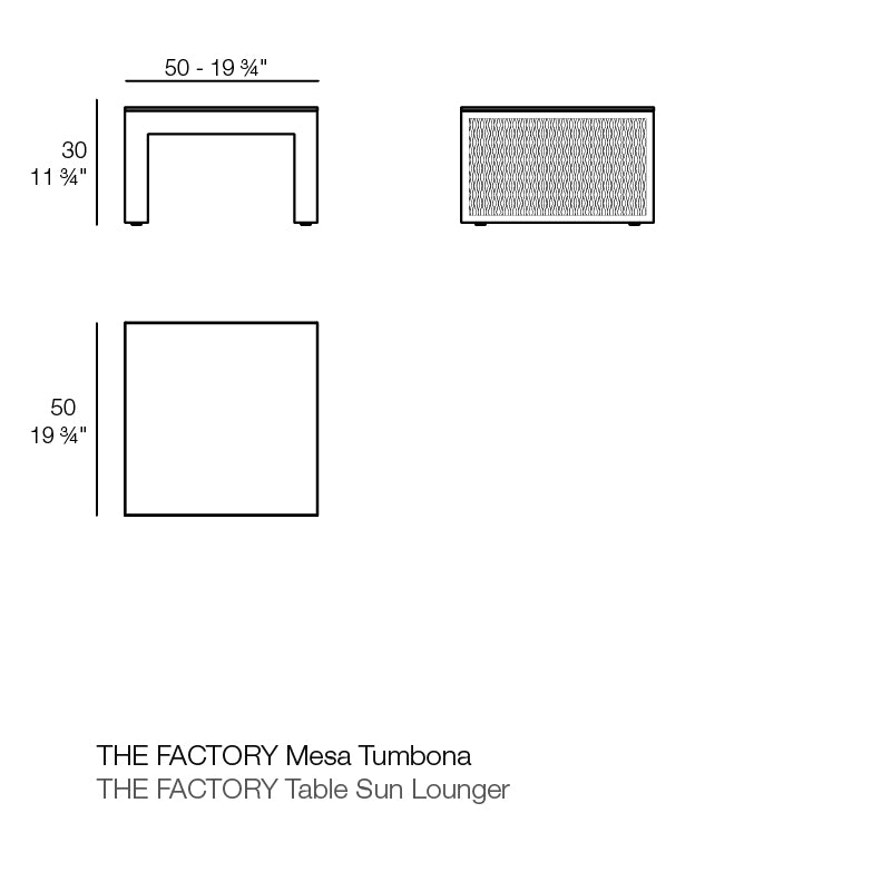 The Factory Table Sun Lounger