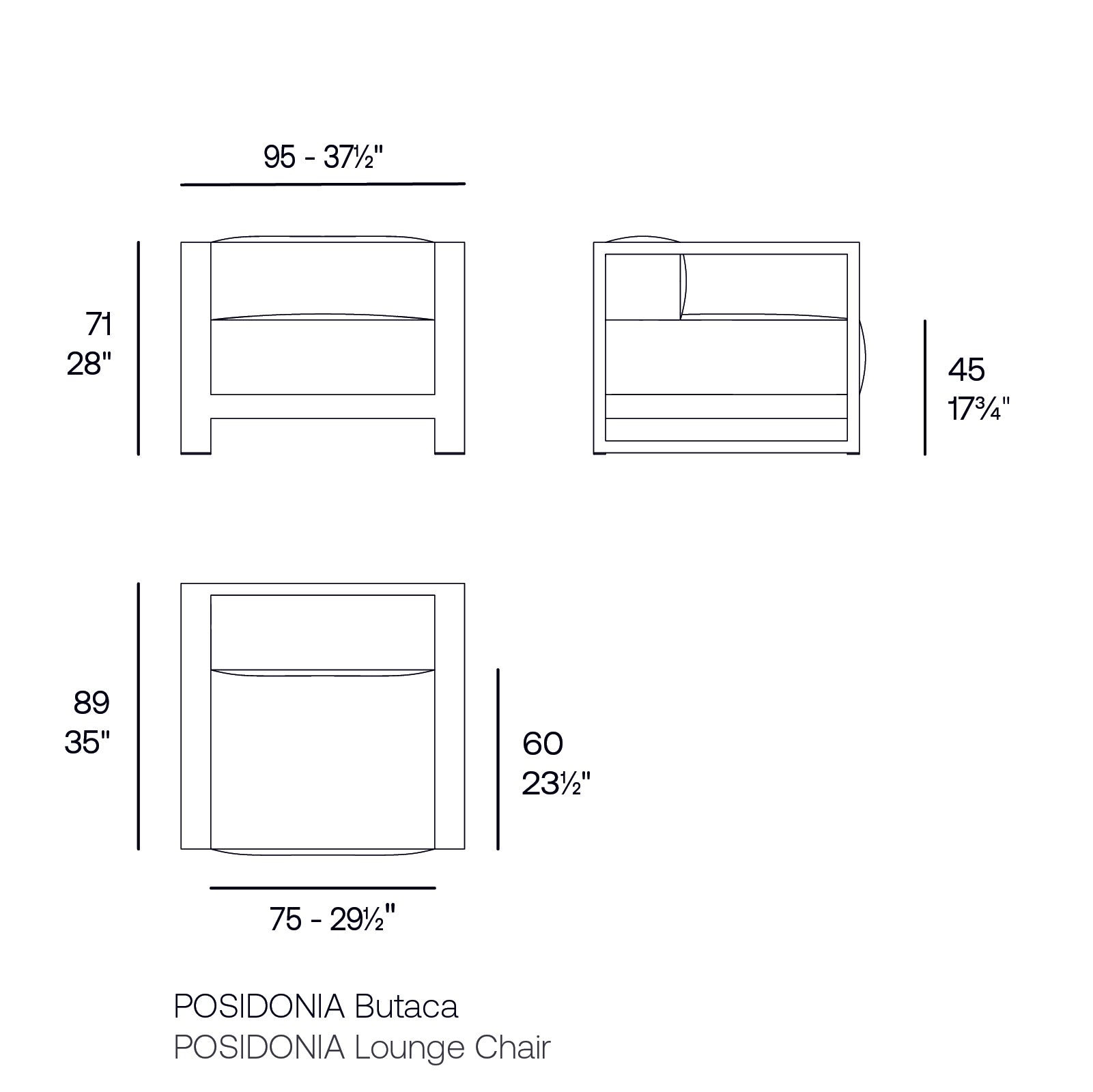 Posidonia Lounge Chair