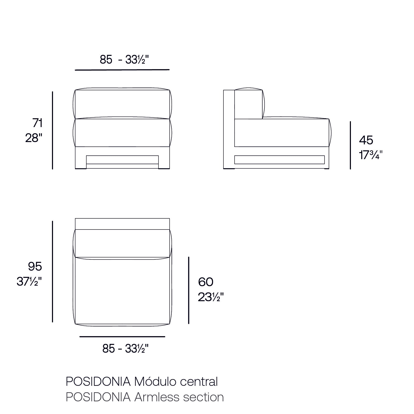 Posidonia Armless Section