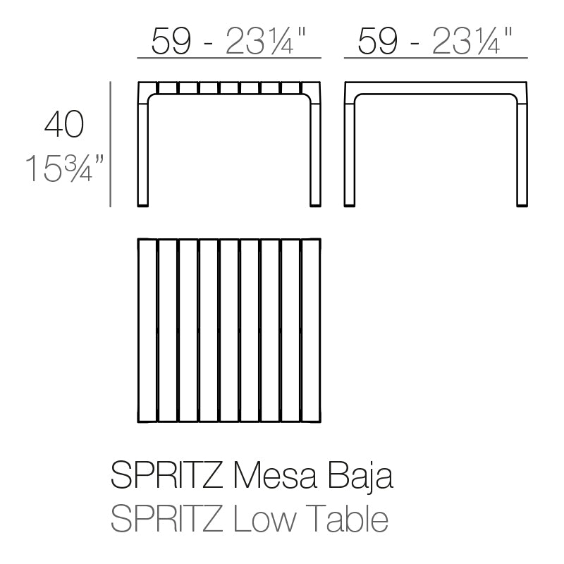 Spritz Table 59X59X40