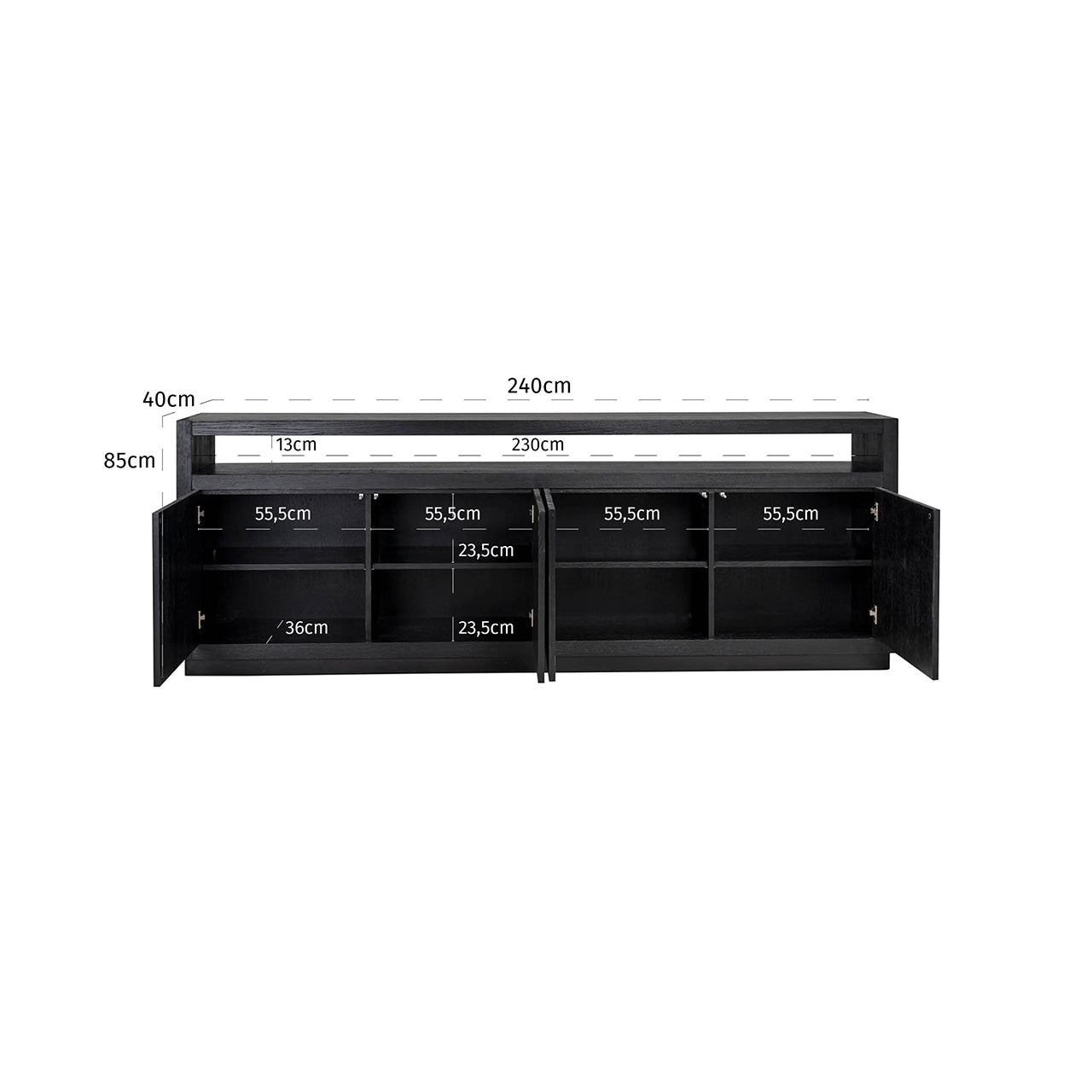 Sideboard Oakura black