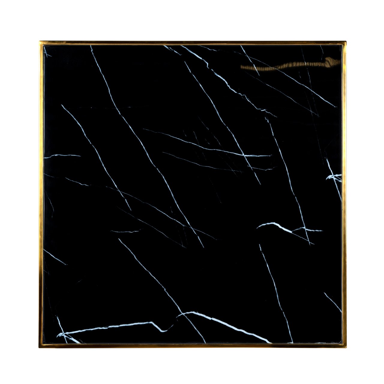 Bistro table Can Roca black/gold 70x70