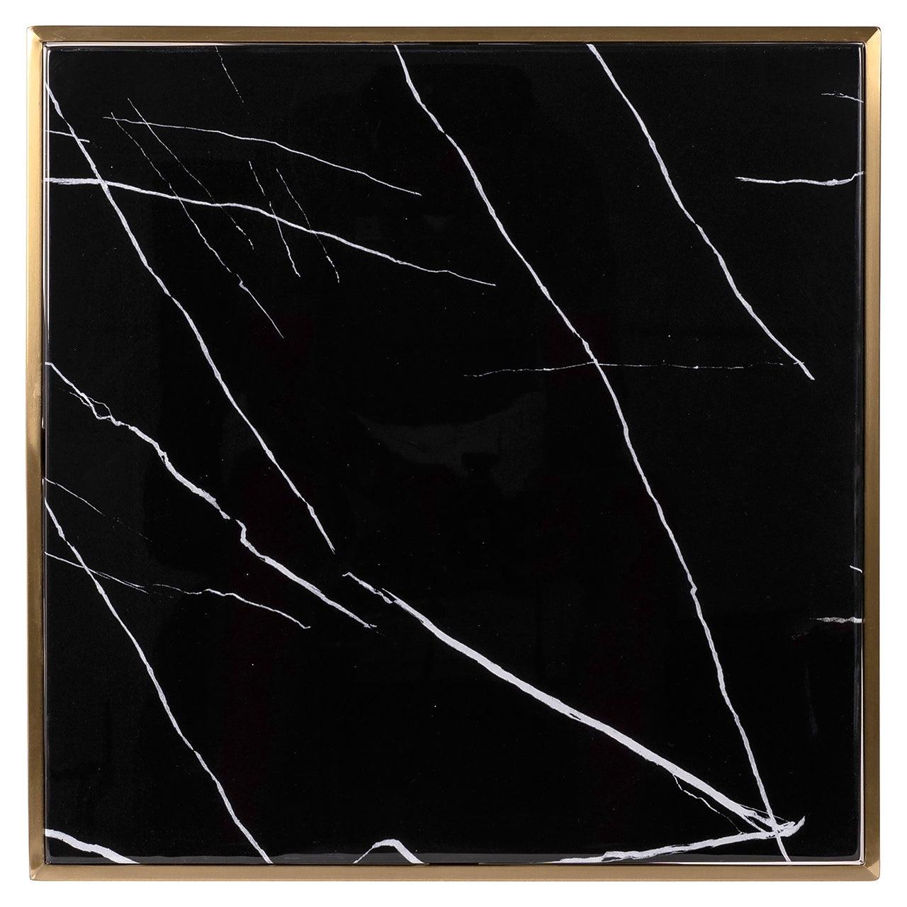 Bistro table Zenza (Black/gold)