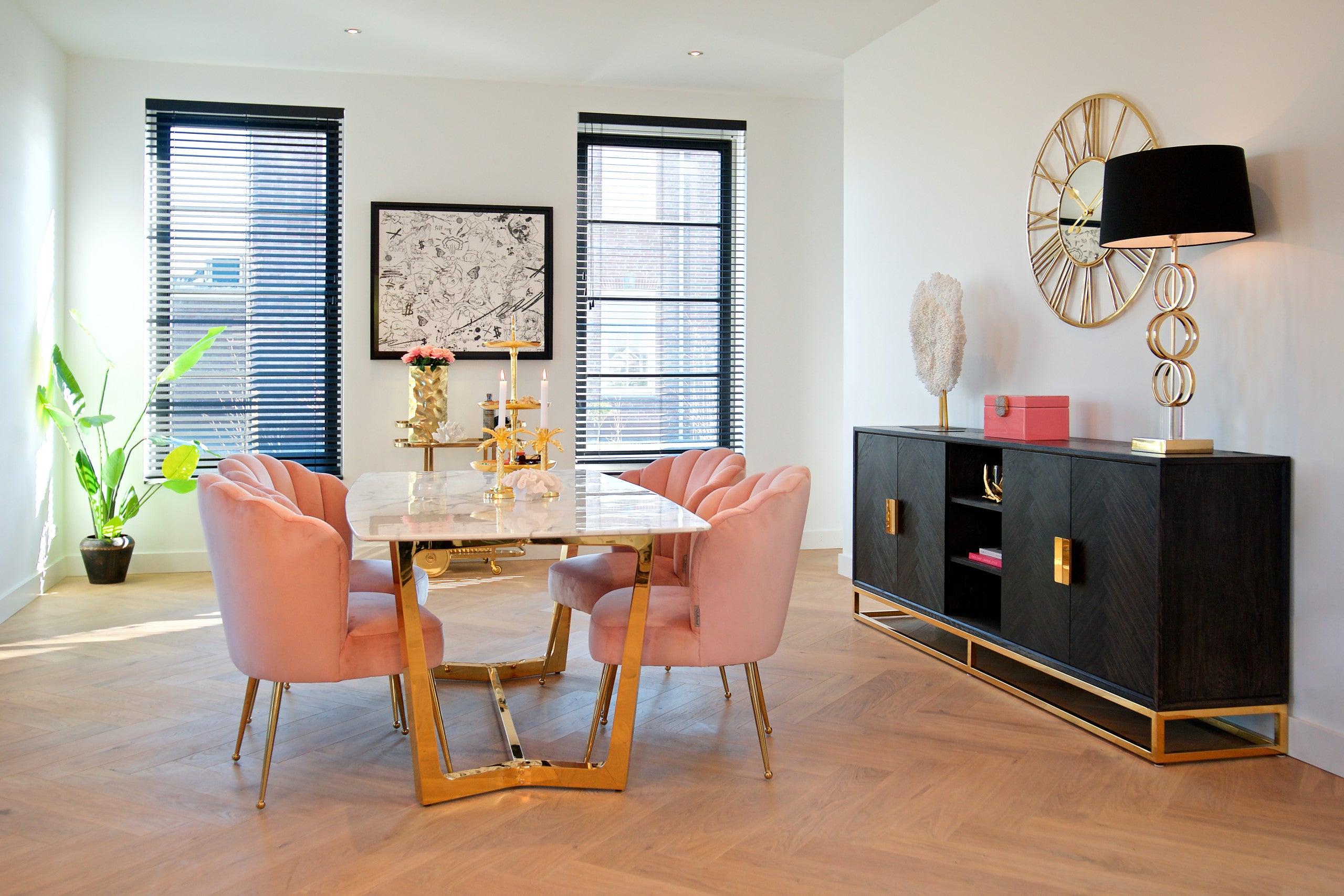 Sideboard Blackbone Gold black rustic