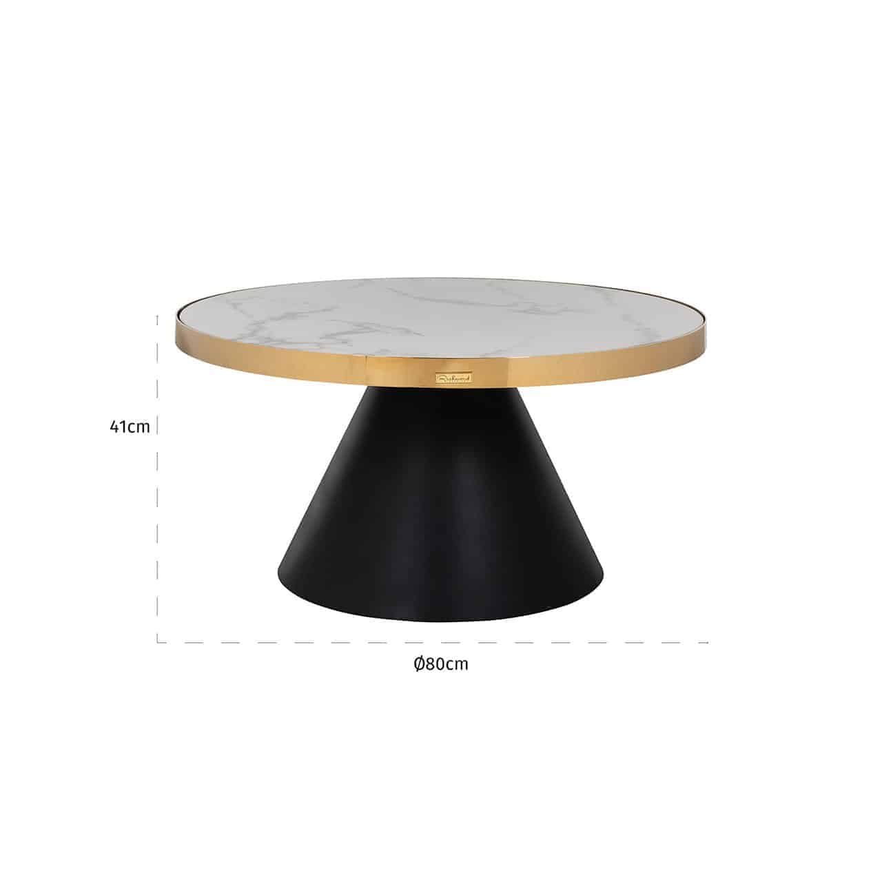Salontafel Odin 80Ø (Goud)