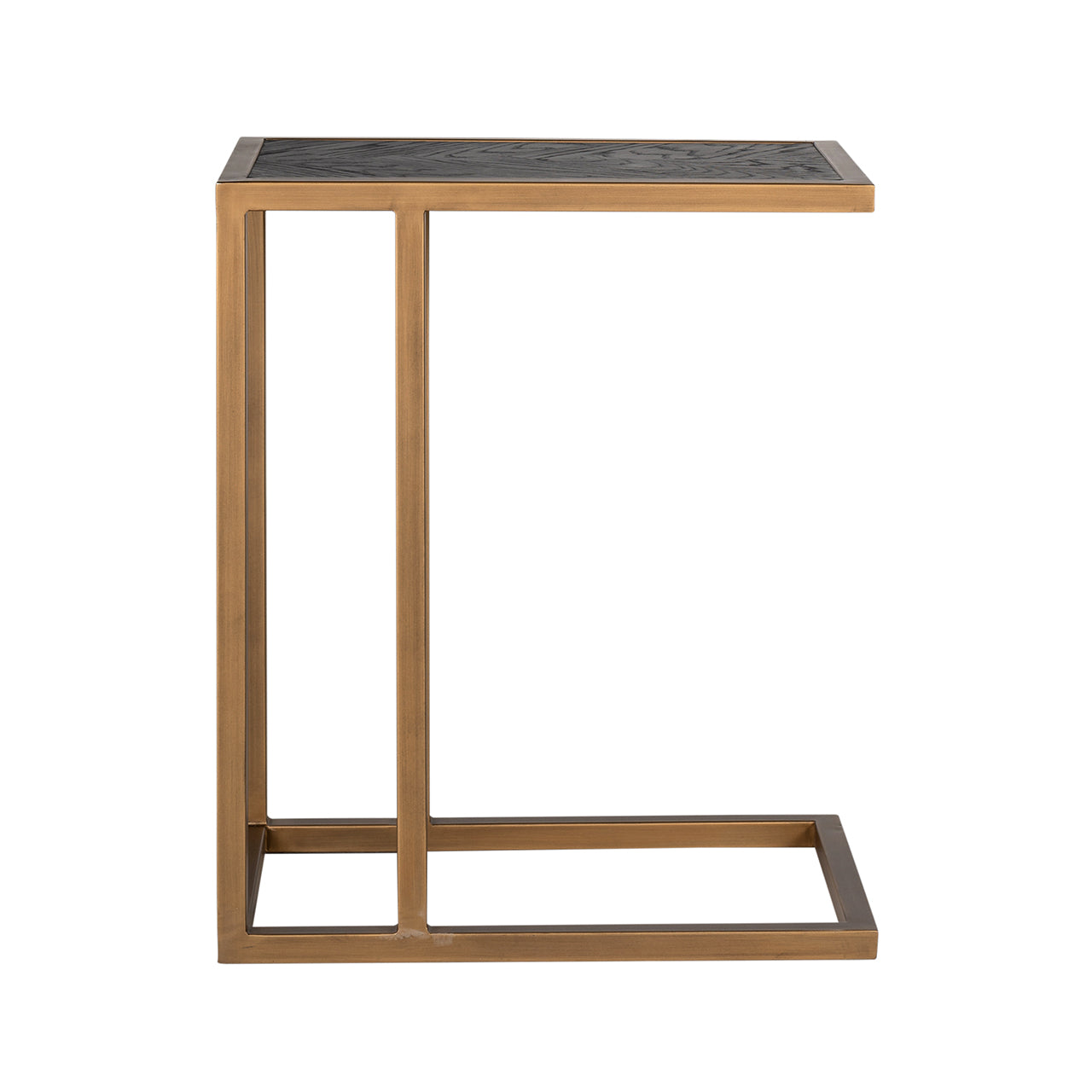 Bijzettafel Blackbone messing (Zwart rustiek)