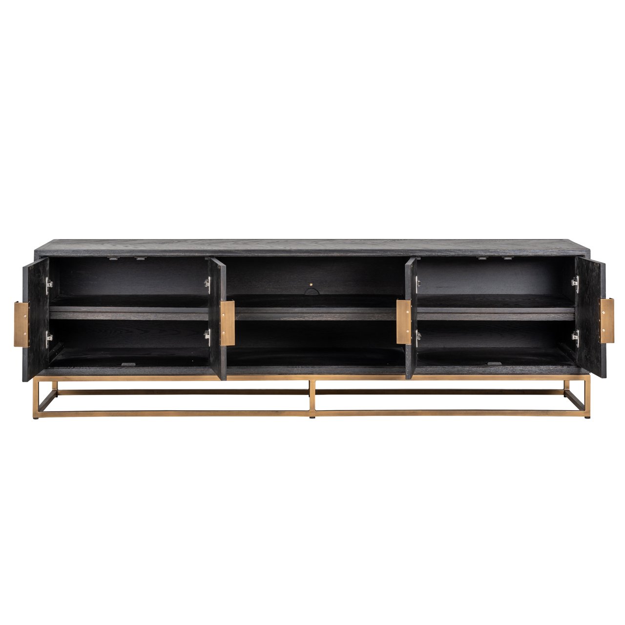 TV cabinet Blackbone Brass black rustic 200