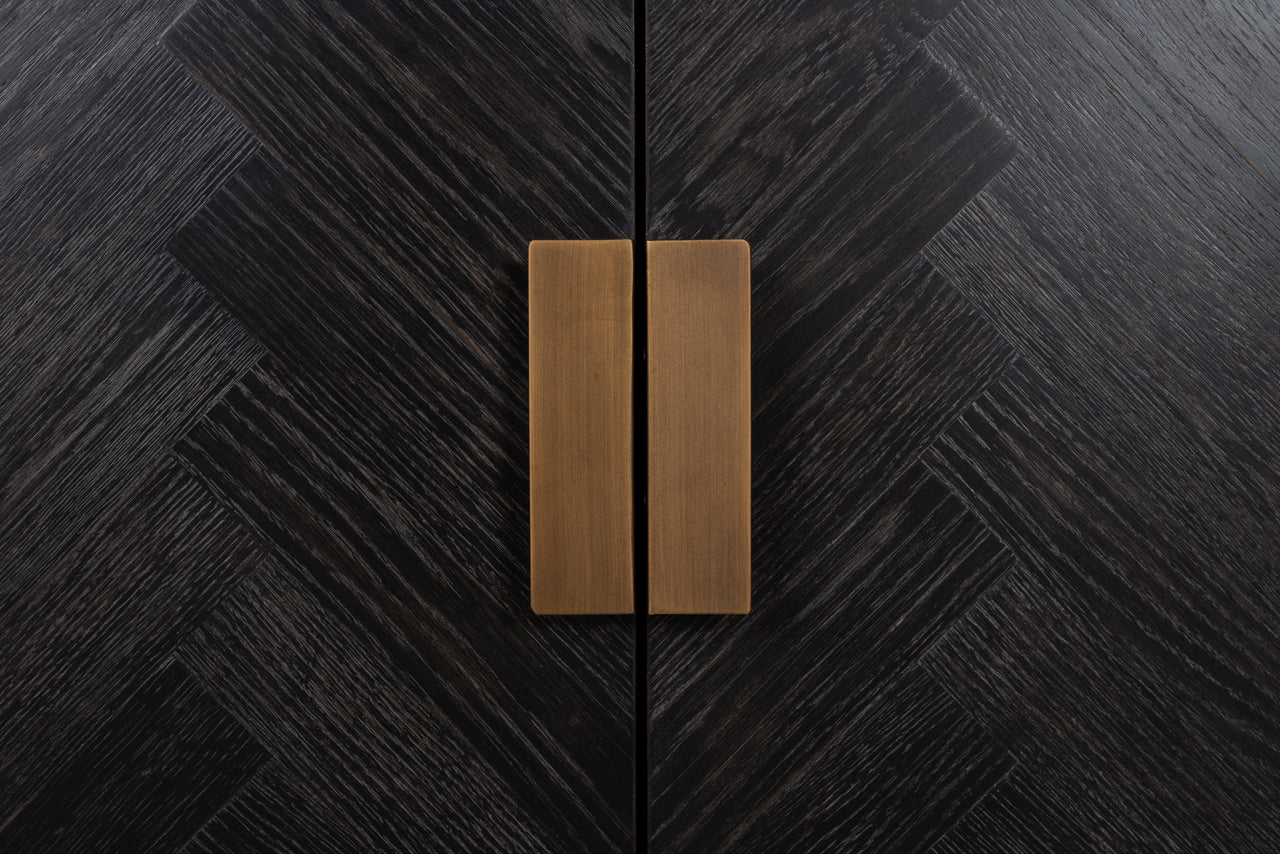 TV cabinet Blackbone Brass black rustic 200