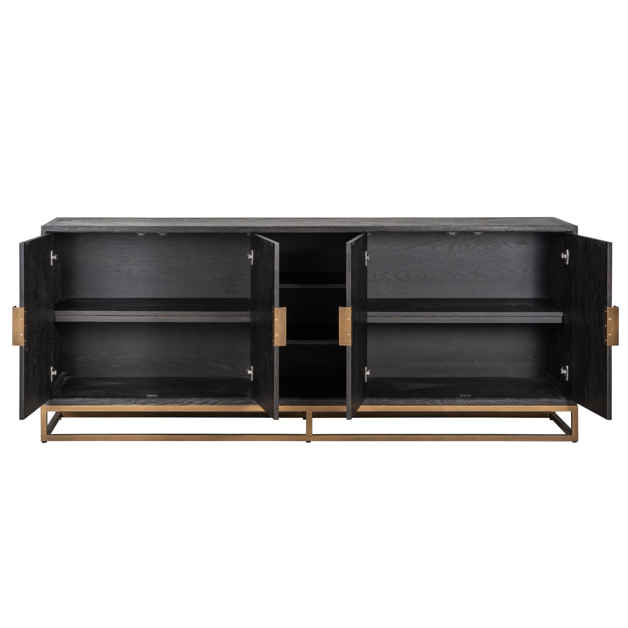Sideboard Blackbone Brass black rustic
