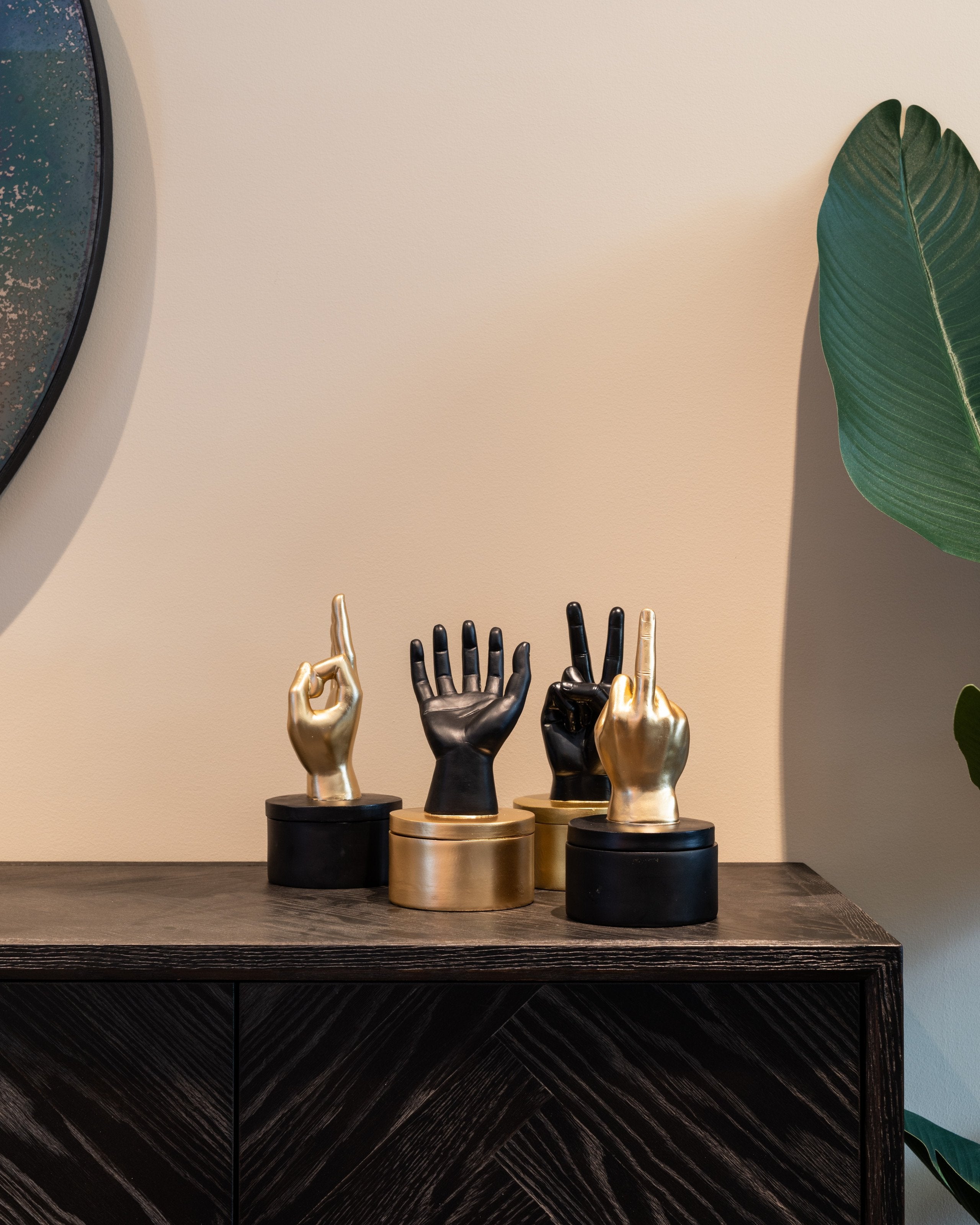 Sideboard Blackbone Brass black rustic