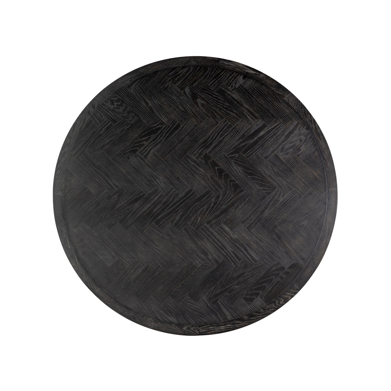 Dining table Blackbone Brass black rustic 140Ø