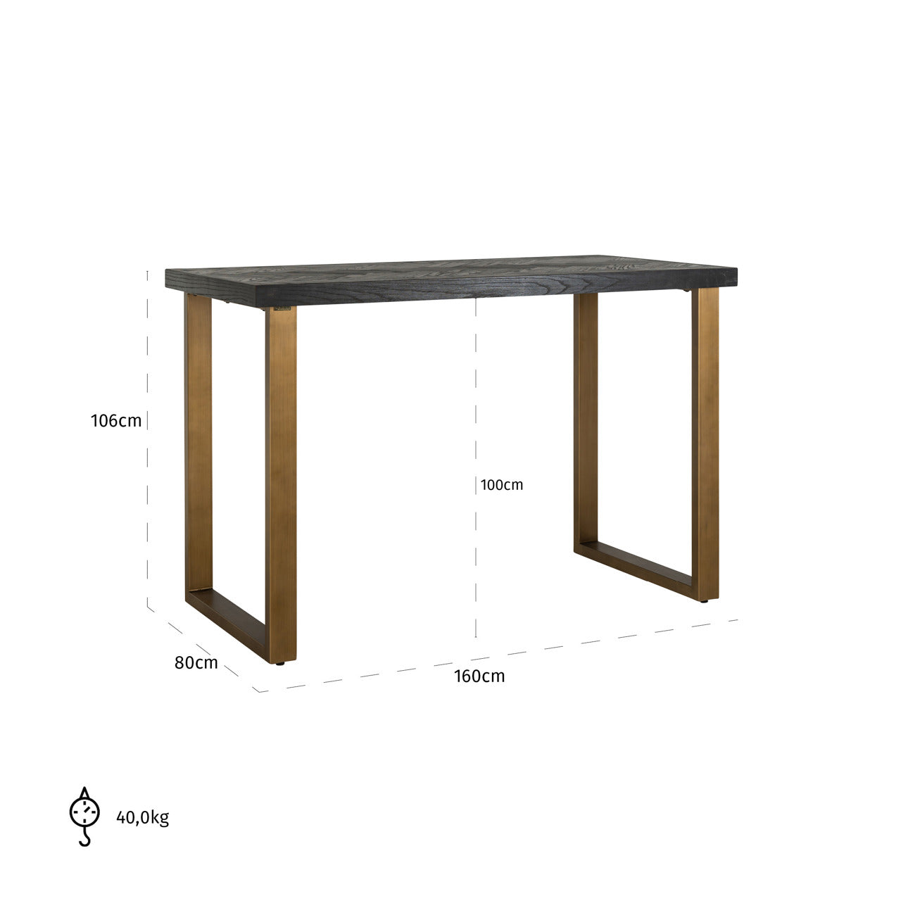 Bar table Blackbone Brass black rustic