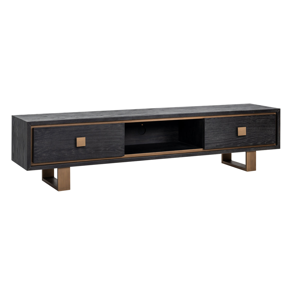 TV cabinet Hunter black rustic