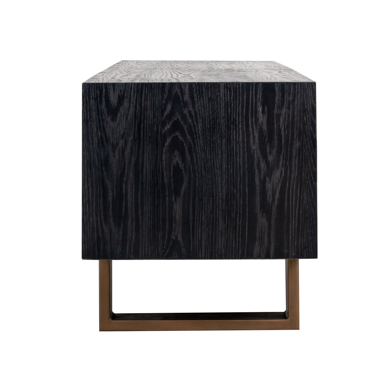 TV cabinet Hunter black rustic