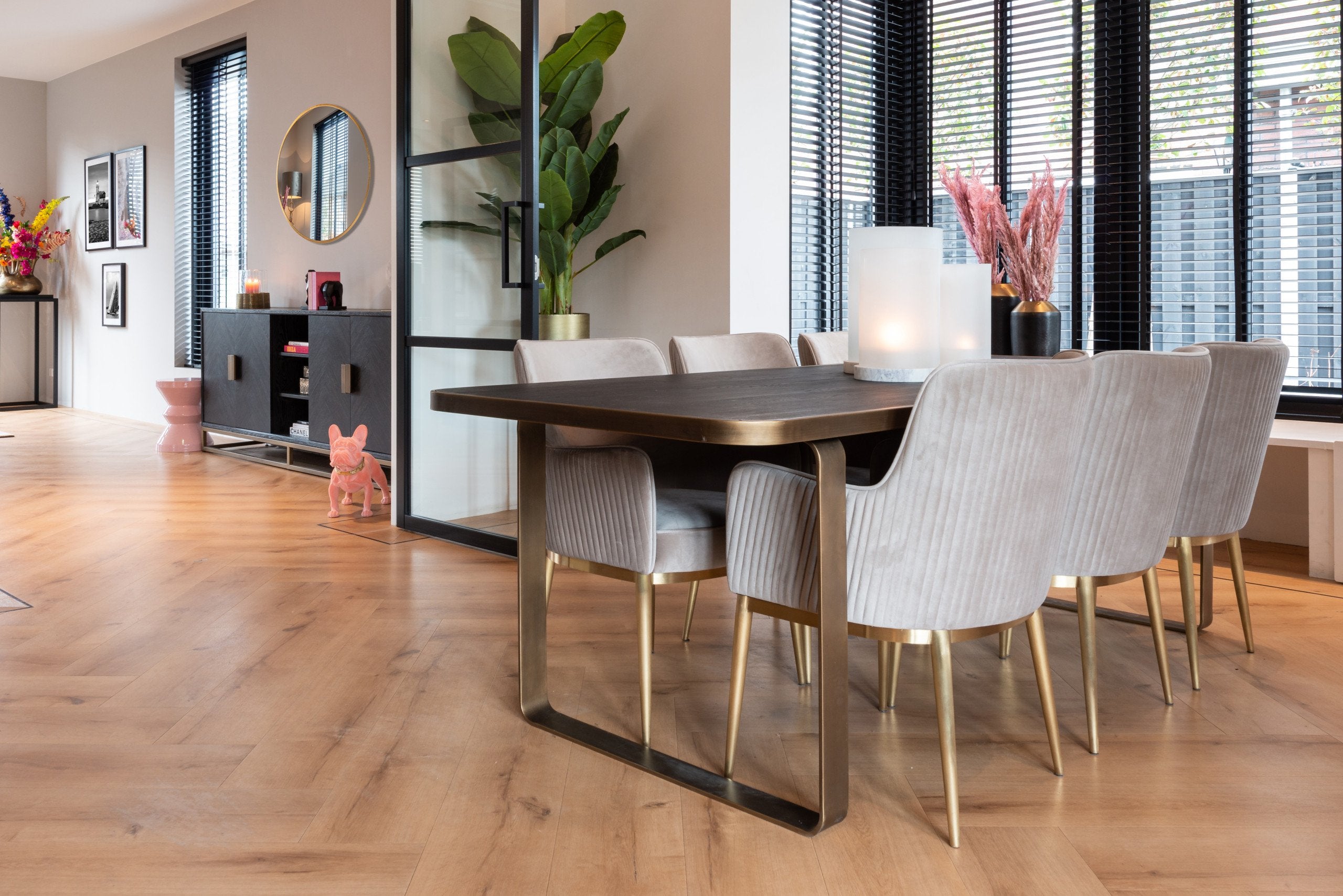 Mirror Maevy gold 110Ø