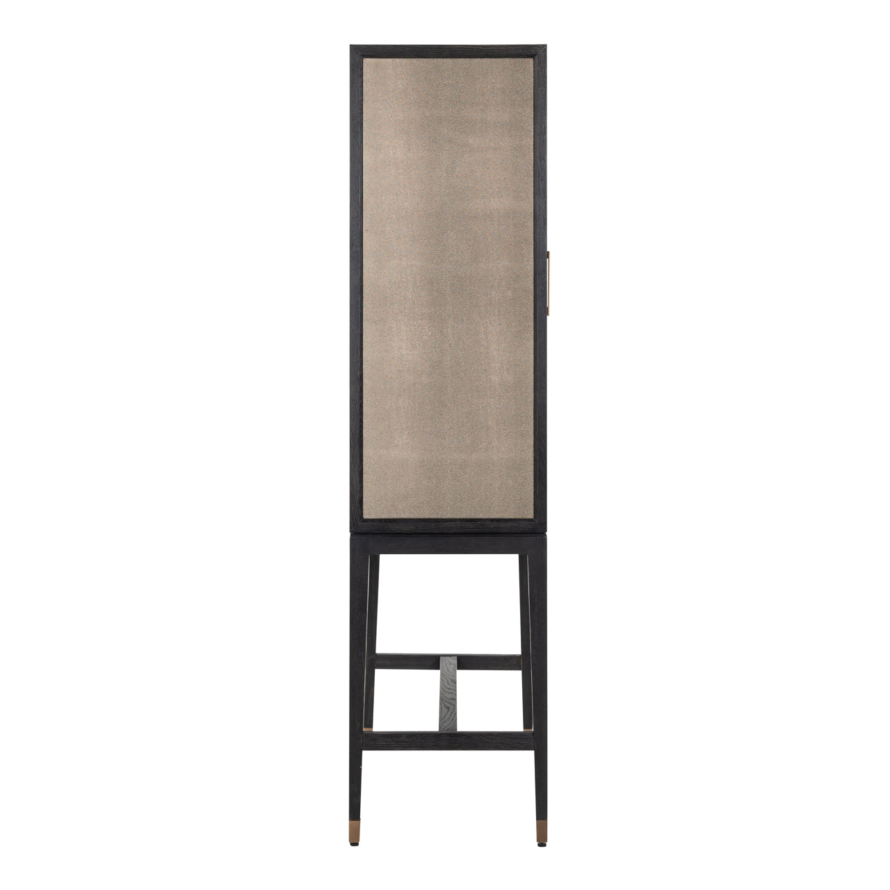 Storage cabinet Bloomville brass shagreen