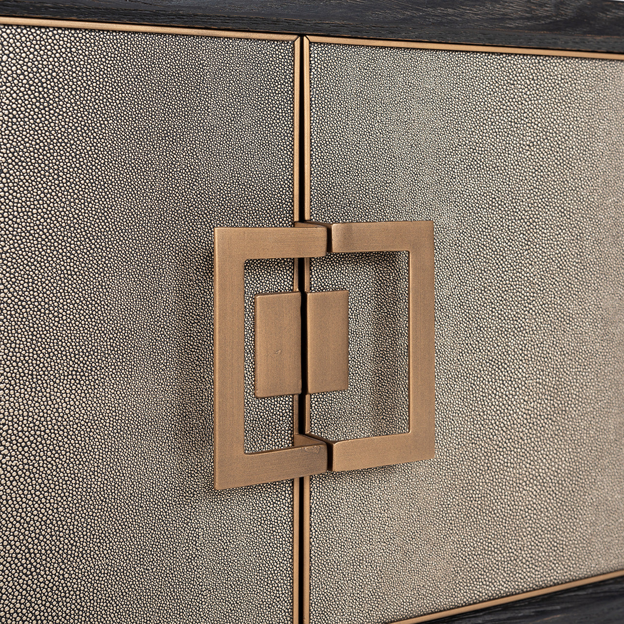 TV-Schrank Bloomville 4-türig (Gold)