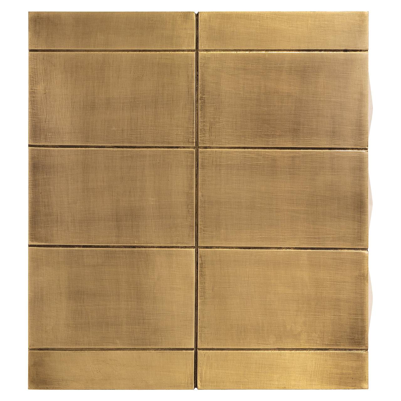 Nightstand Collada 3-drawers (Brushed Gold)