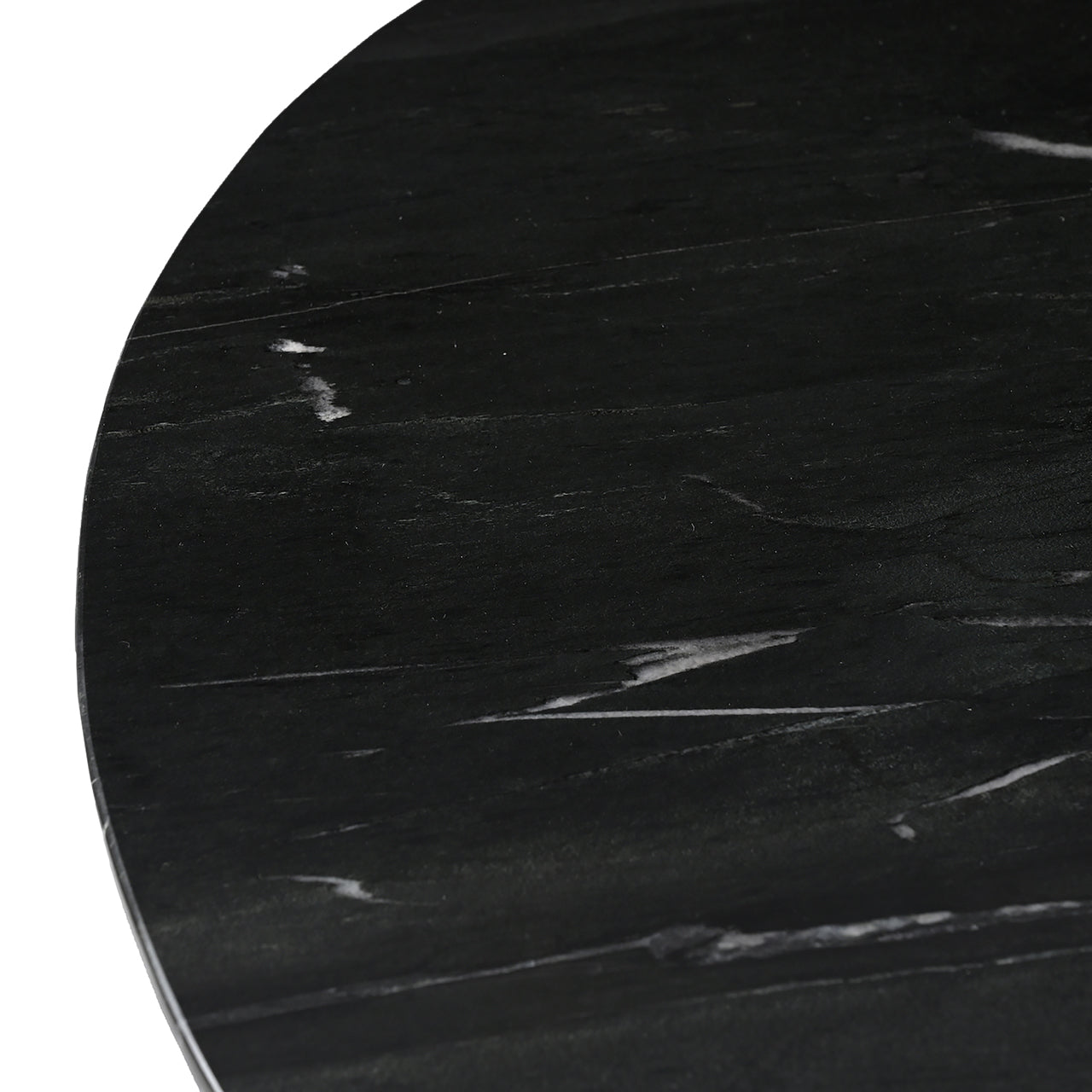 Dining table Collada black/gold 130Ø