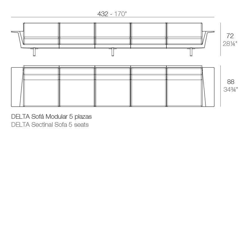 Delta Sofa 5 Seat