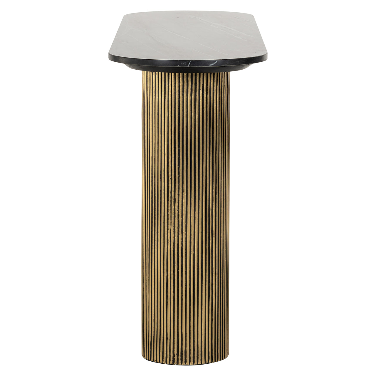 Konsole Dayton (Schwarz/Gold)