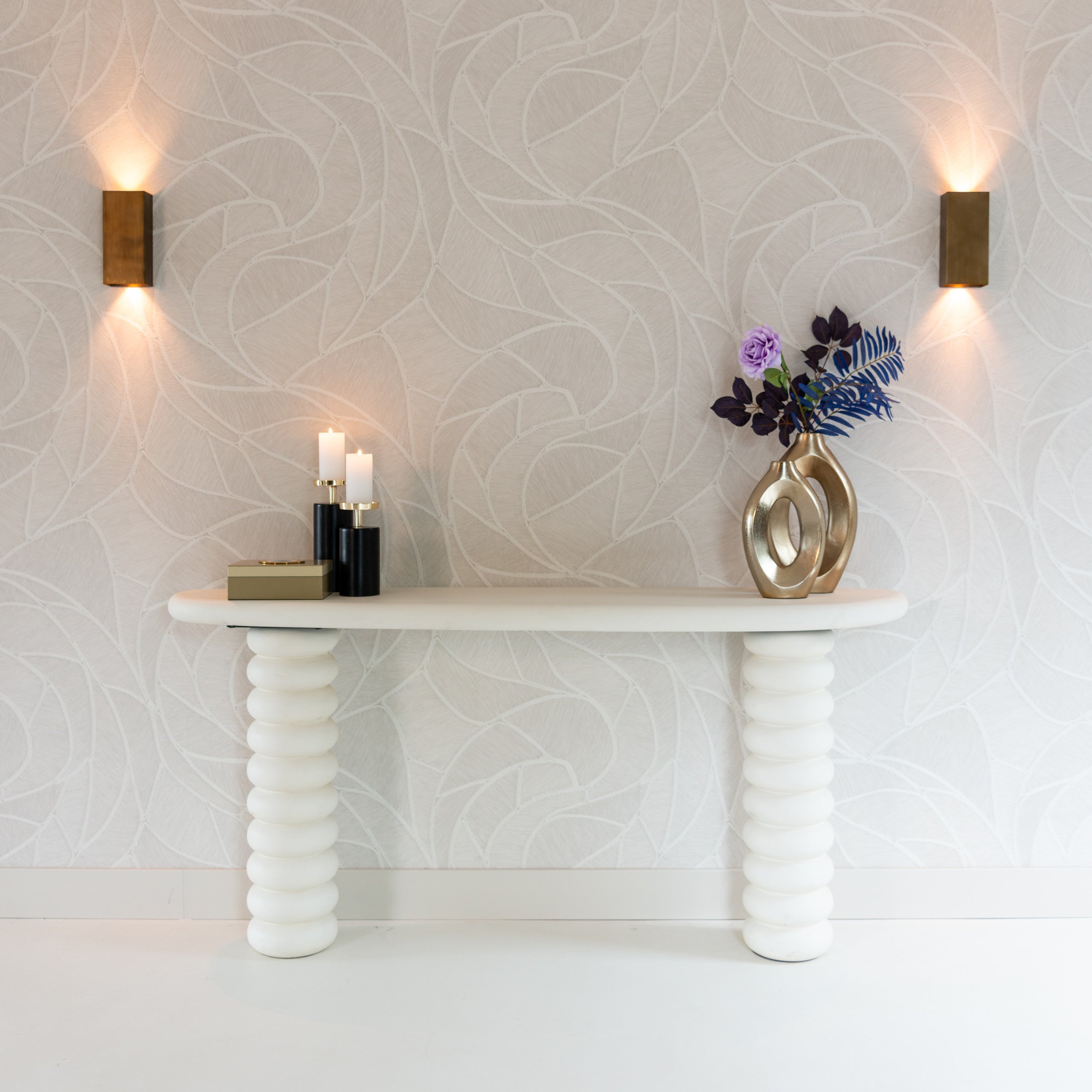 Console Bloomstone white 170