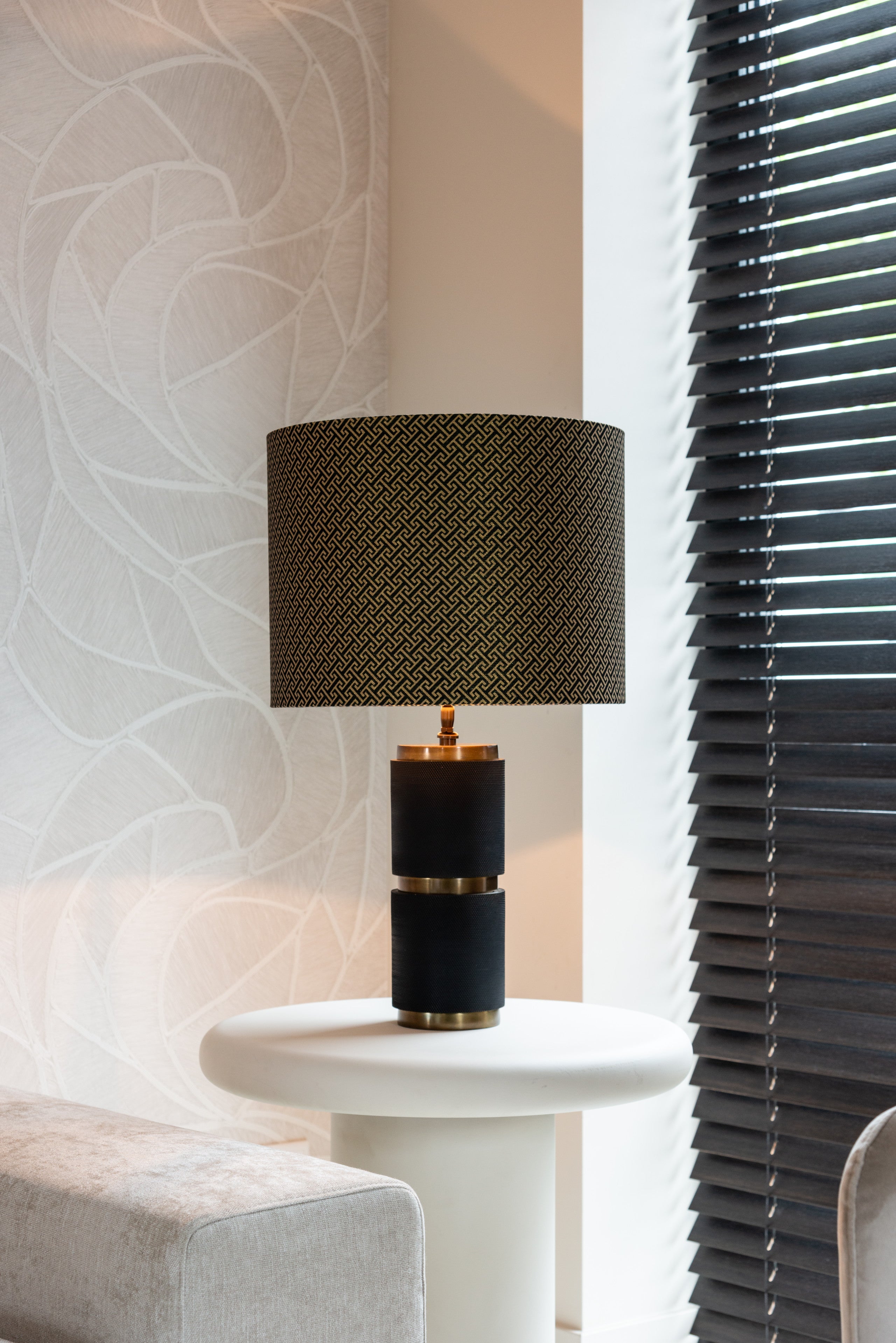End table Bloomstone white
