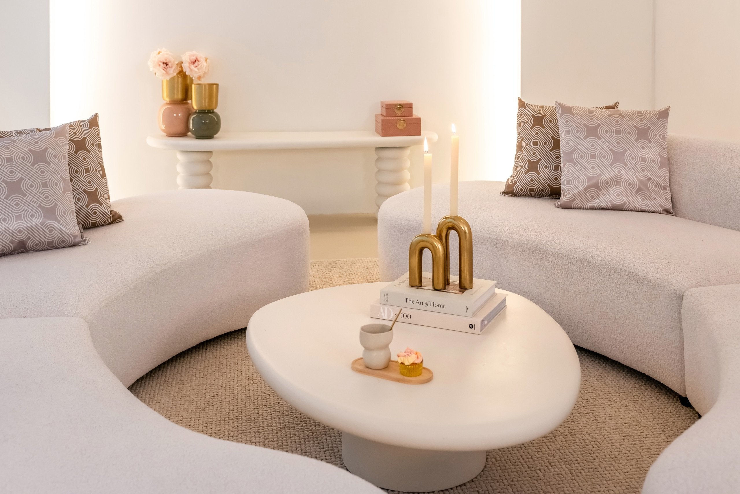 Candle holder Rowin gold large