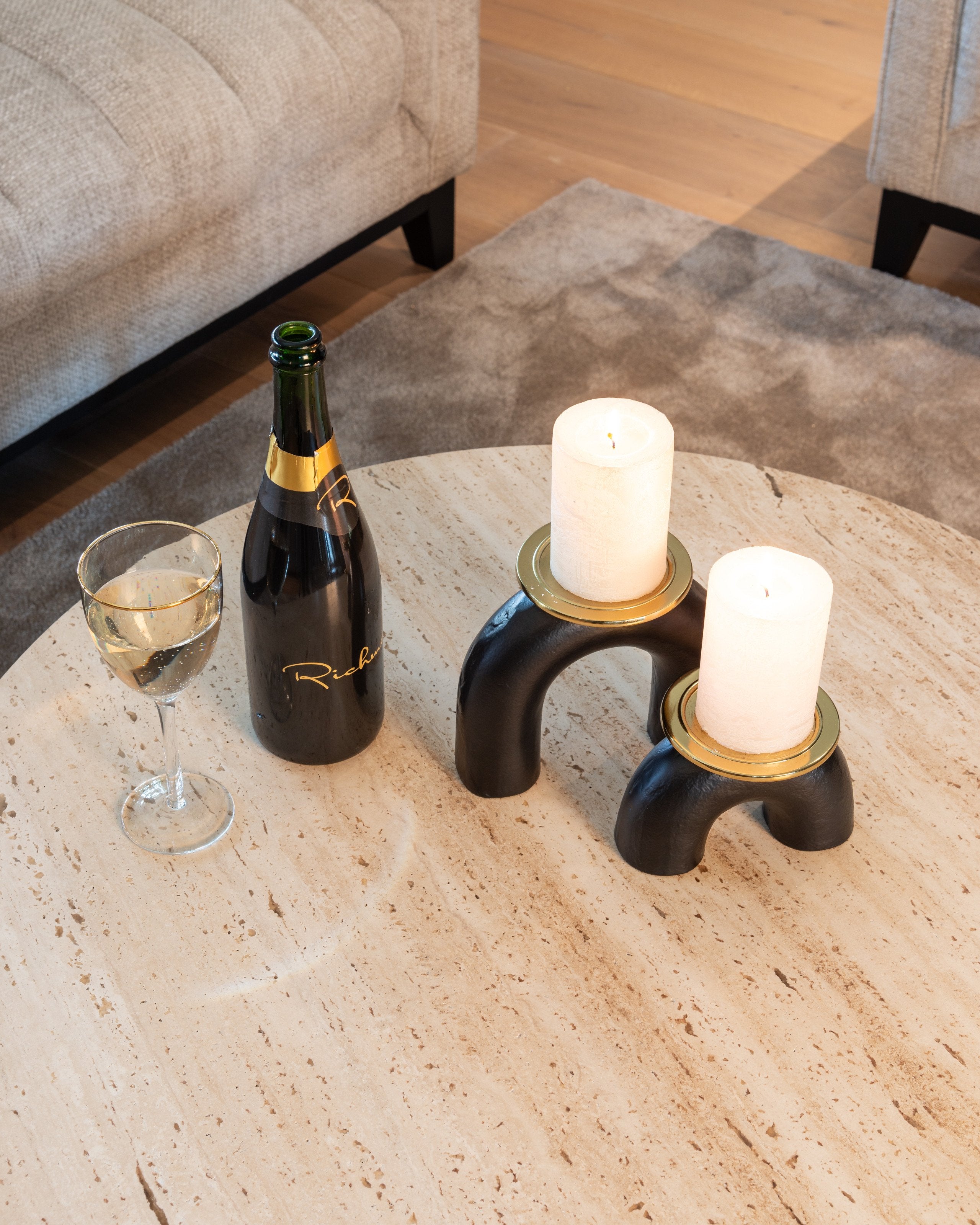 Coffee table Avalon bronze (Set of 2)