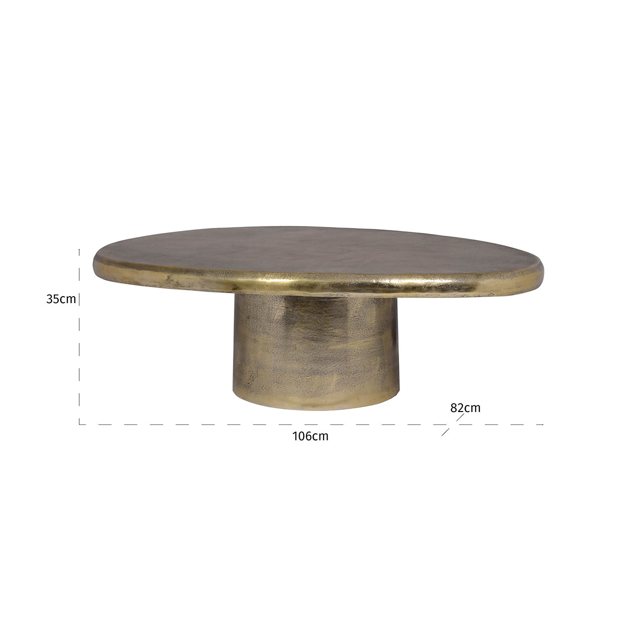 Salontafel Pulitzer (Geborsteld Goud)