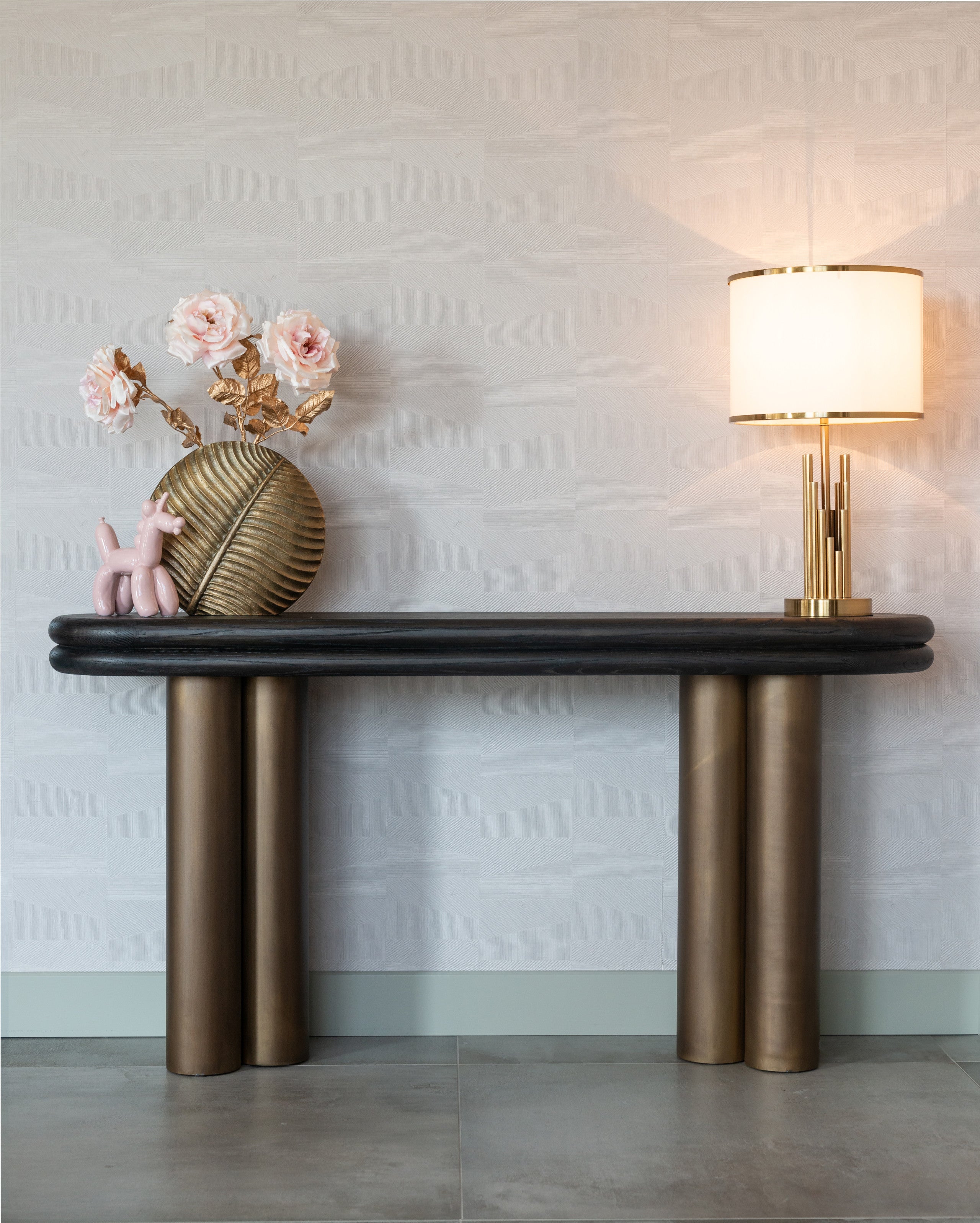Console Macaron (Schwarz rustikal)