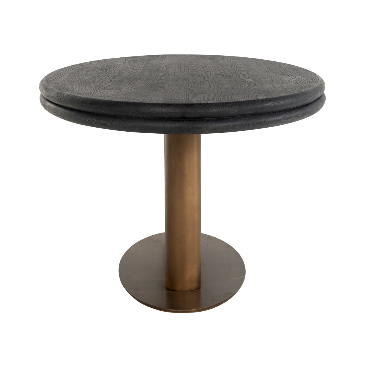 Dining table Macaron black rustic oval 235