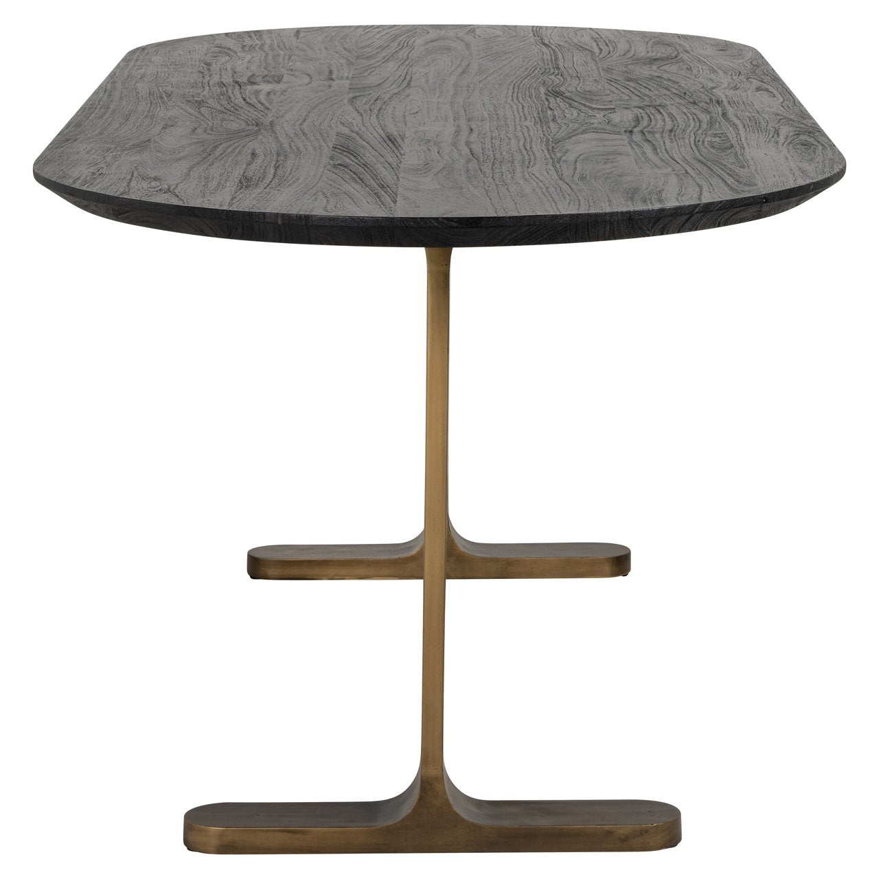 Dining table Revelin black/gold 200