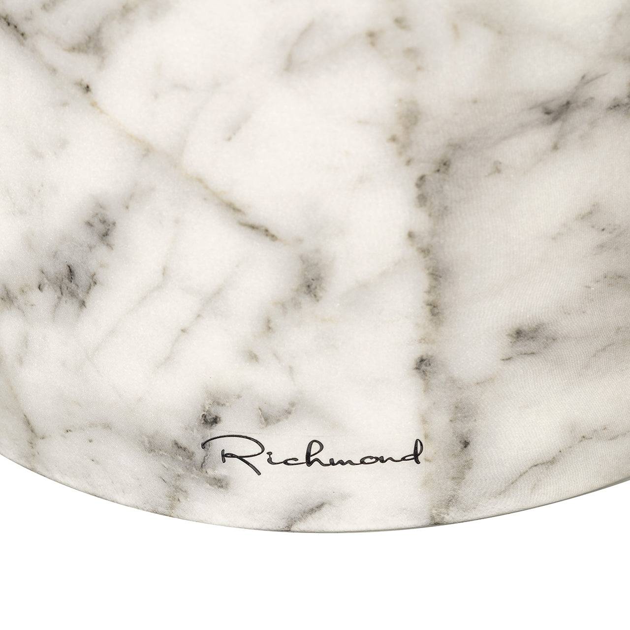 End table Kita faux white marble (White)