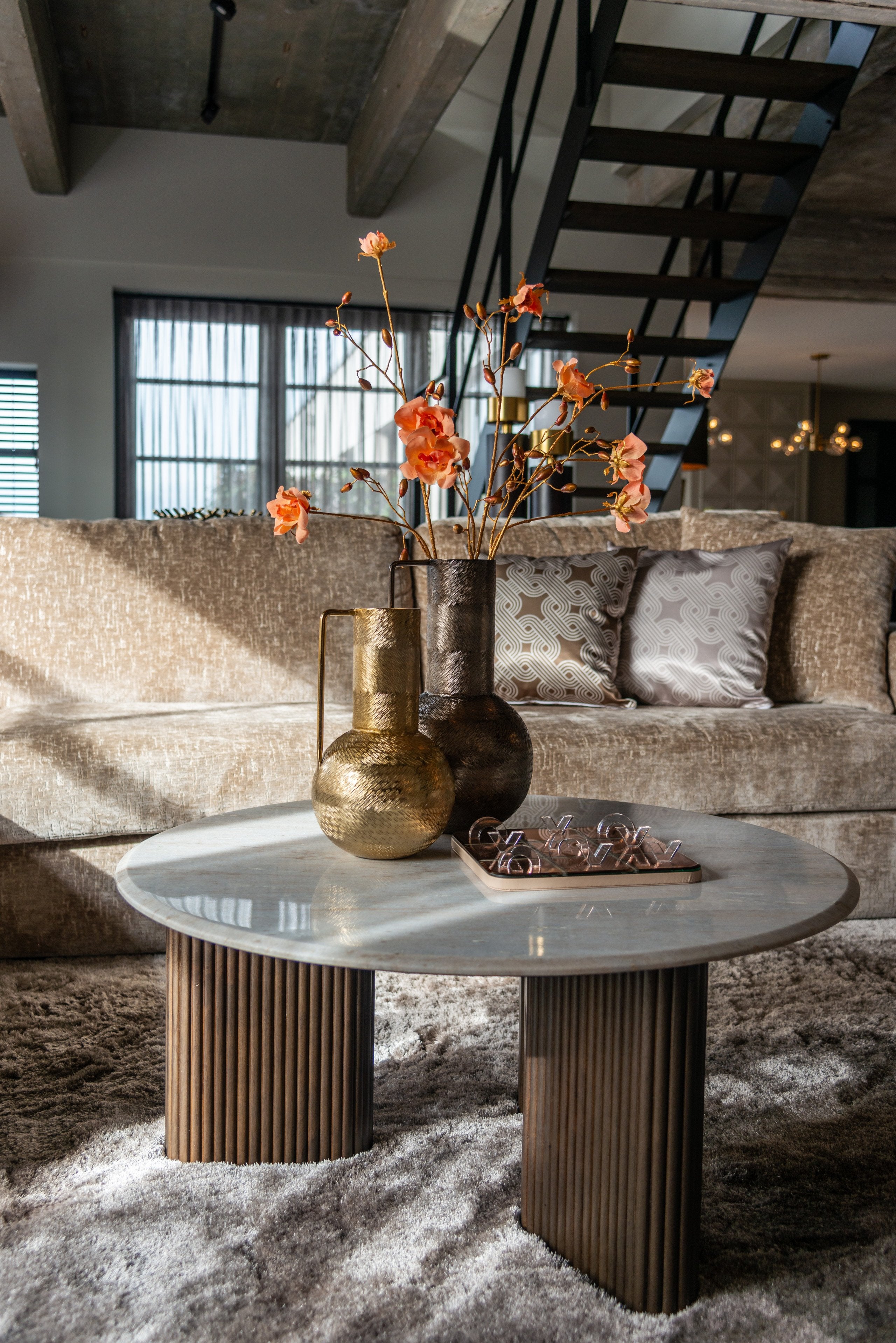 Vase Leia gold small