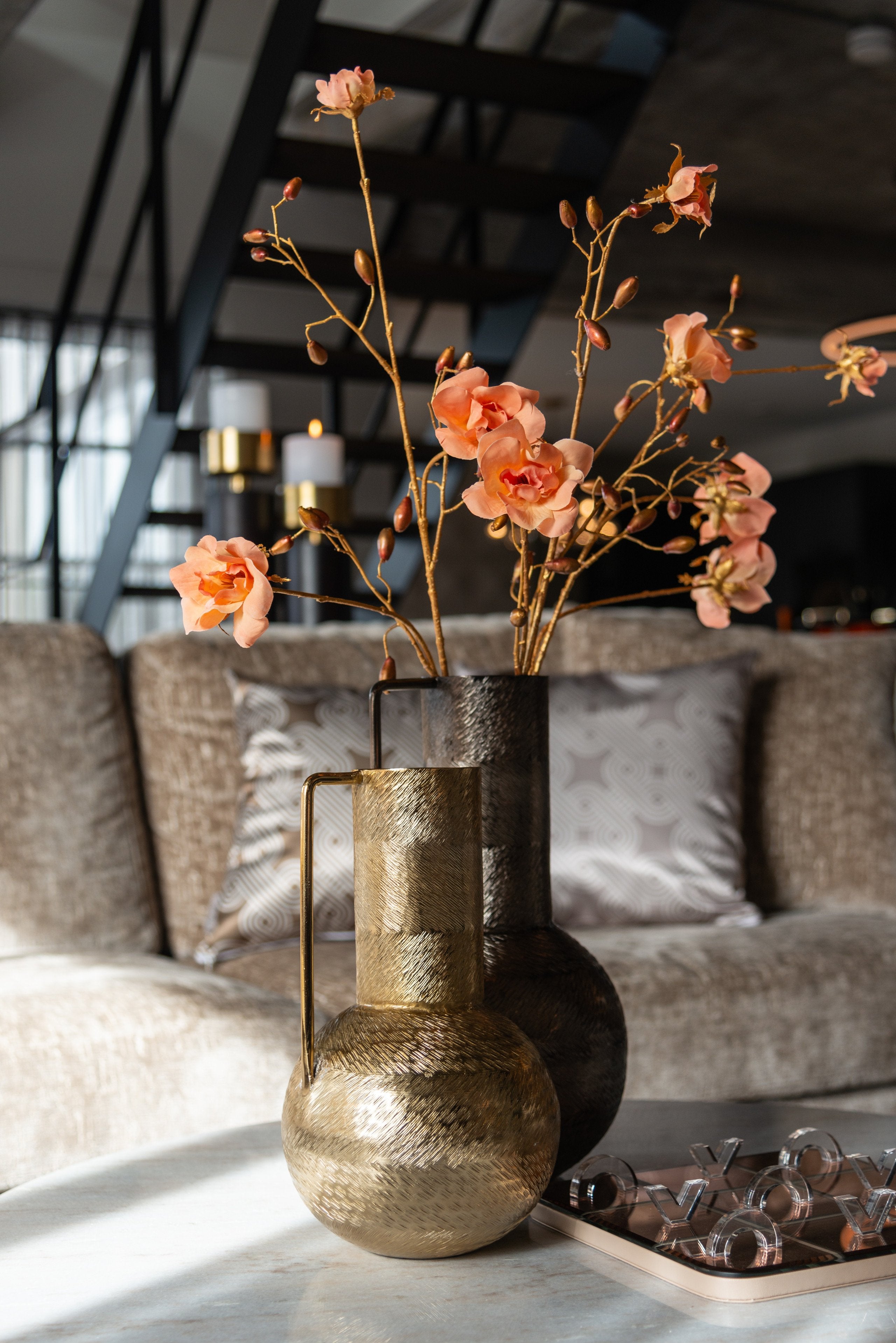 Vase Leia gold small