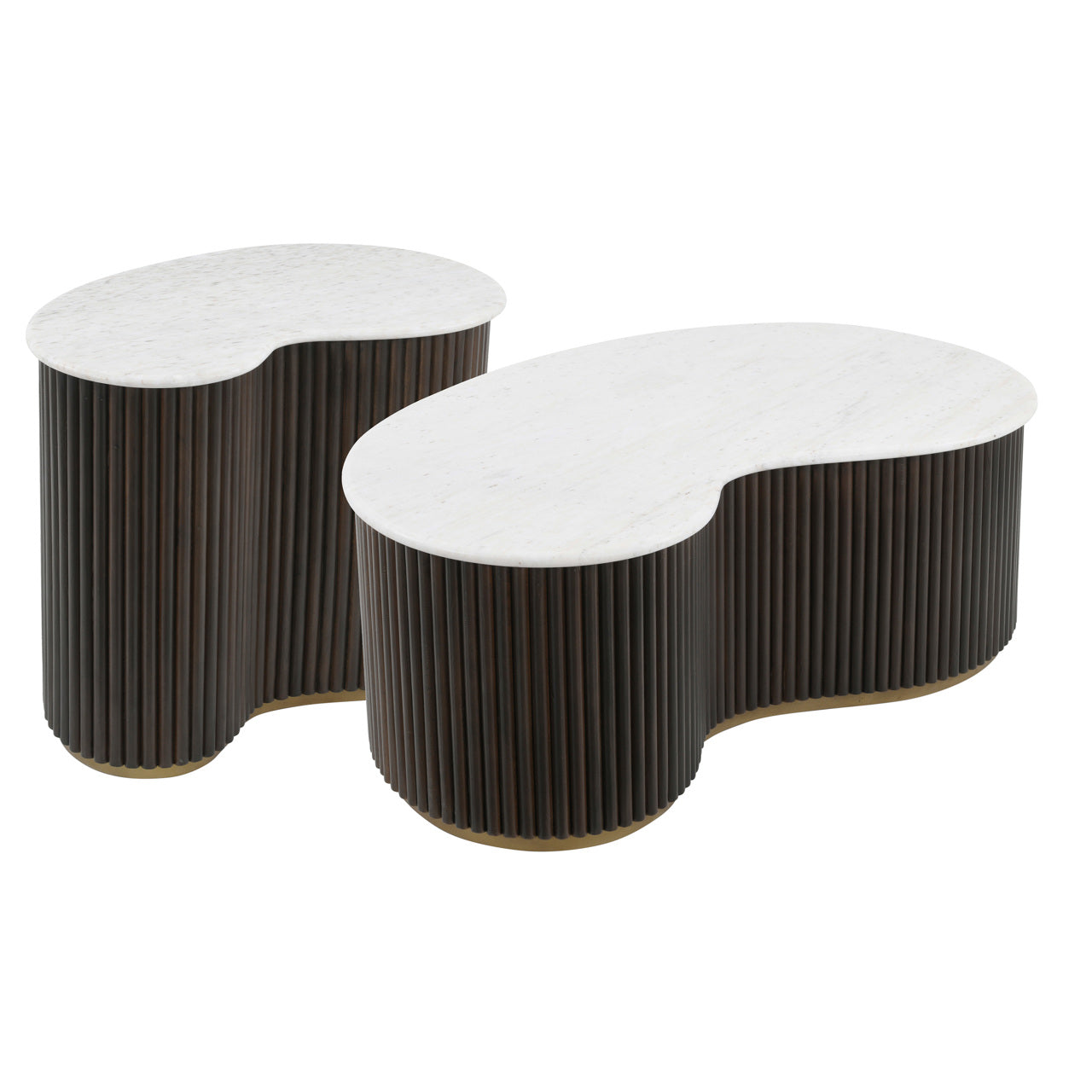 Couchtisch Mayfield, 2er-Set (Braun)