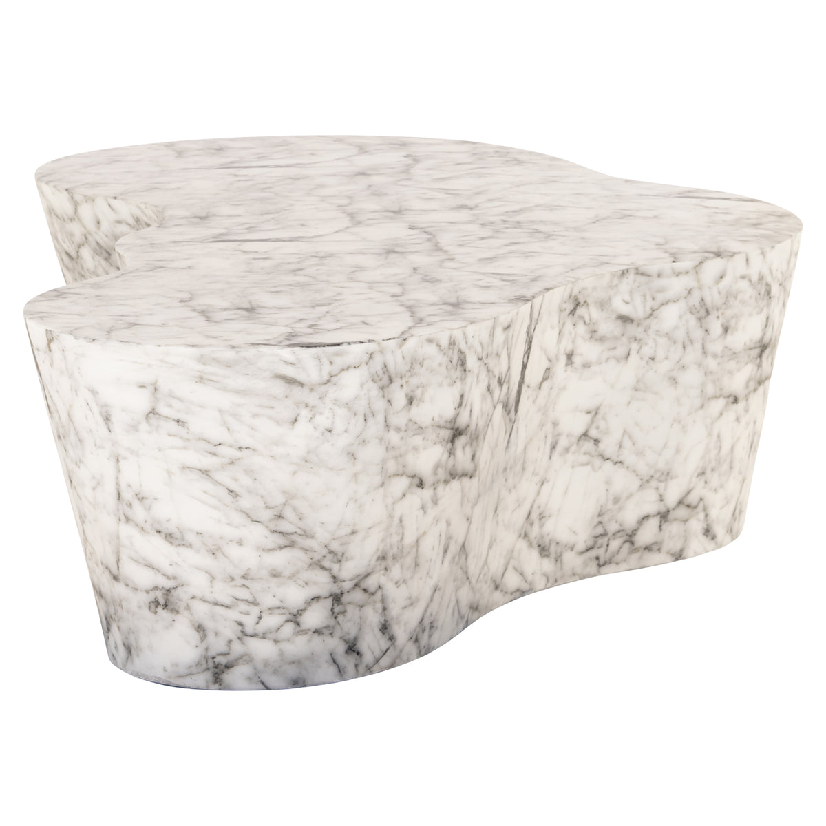 Outdoor coffee table Rockyard white marble look