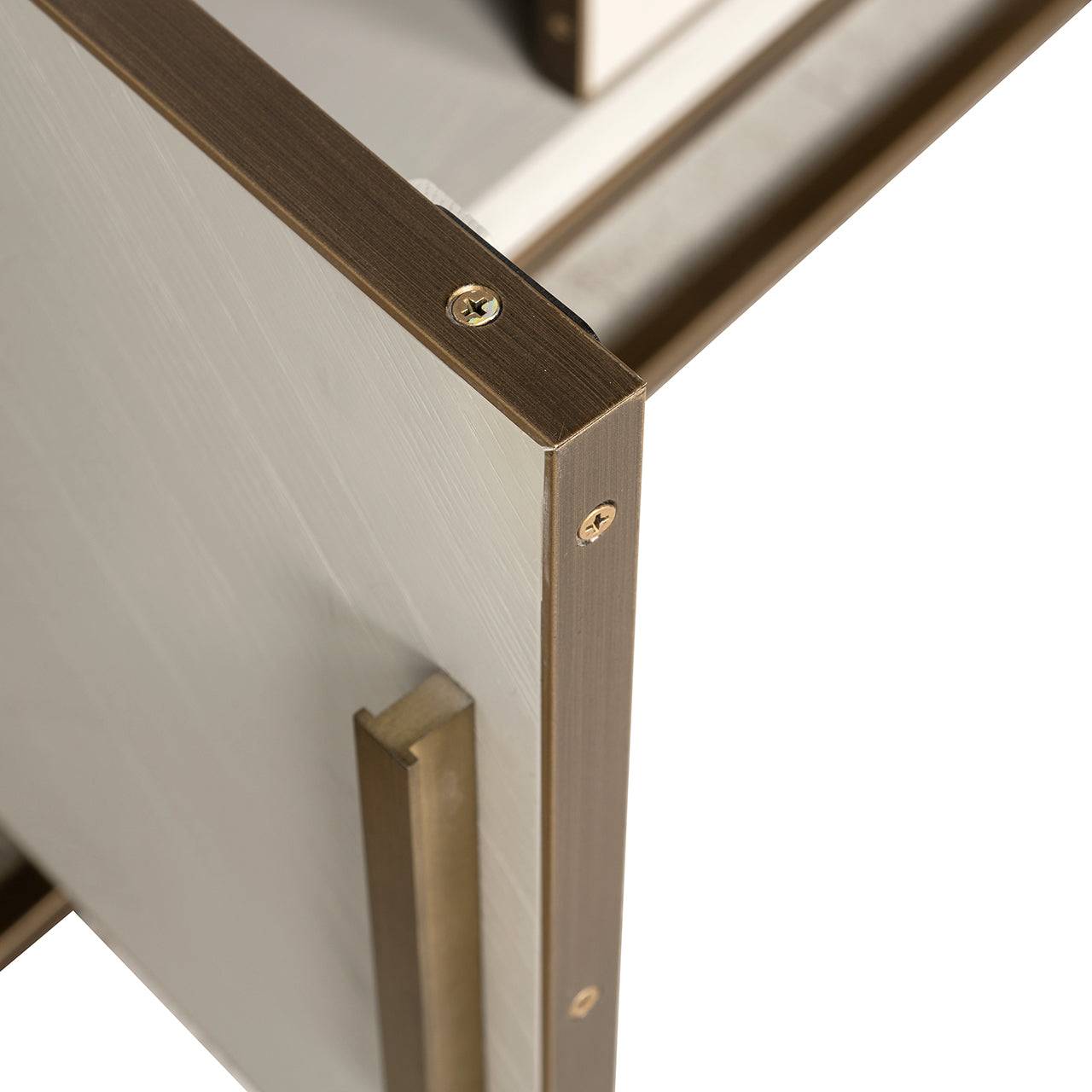 TV cabinet Whitebone brass 4-doors 200 (Verona Grey)