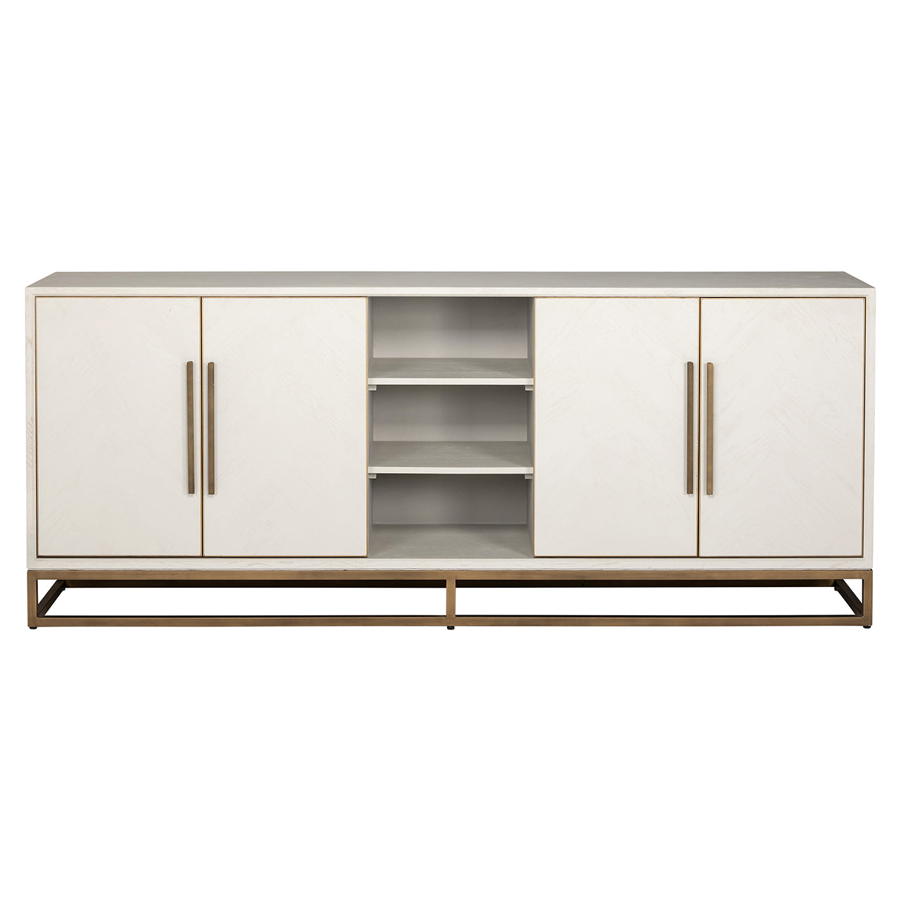 Dressoir Whitebone messing 4-deurs (Verona Grey)