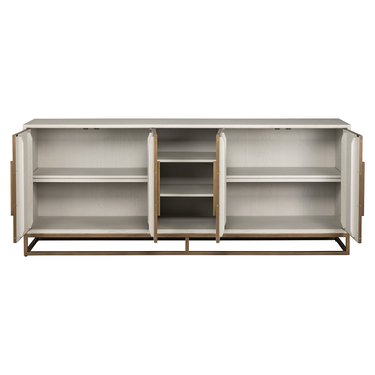 Dressoir Whitebone messing 4-deurs (Verona Grey)