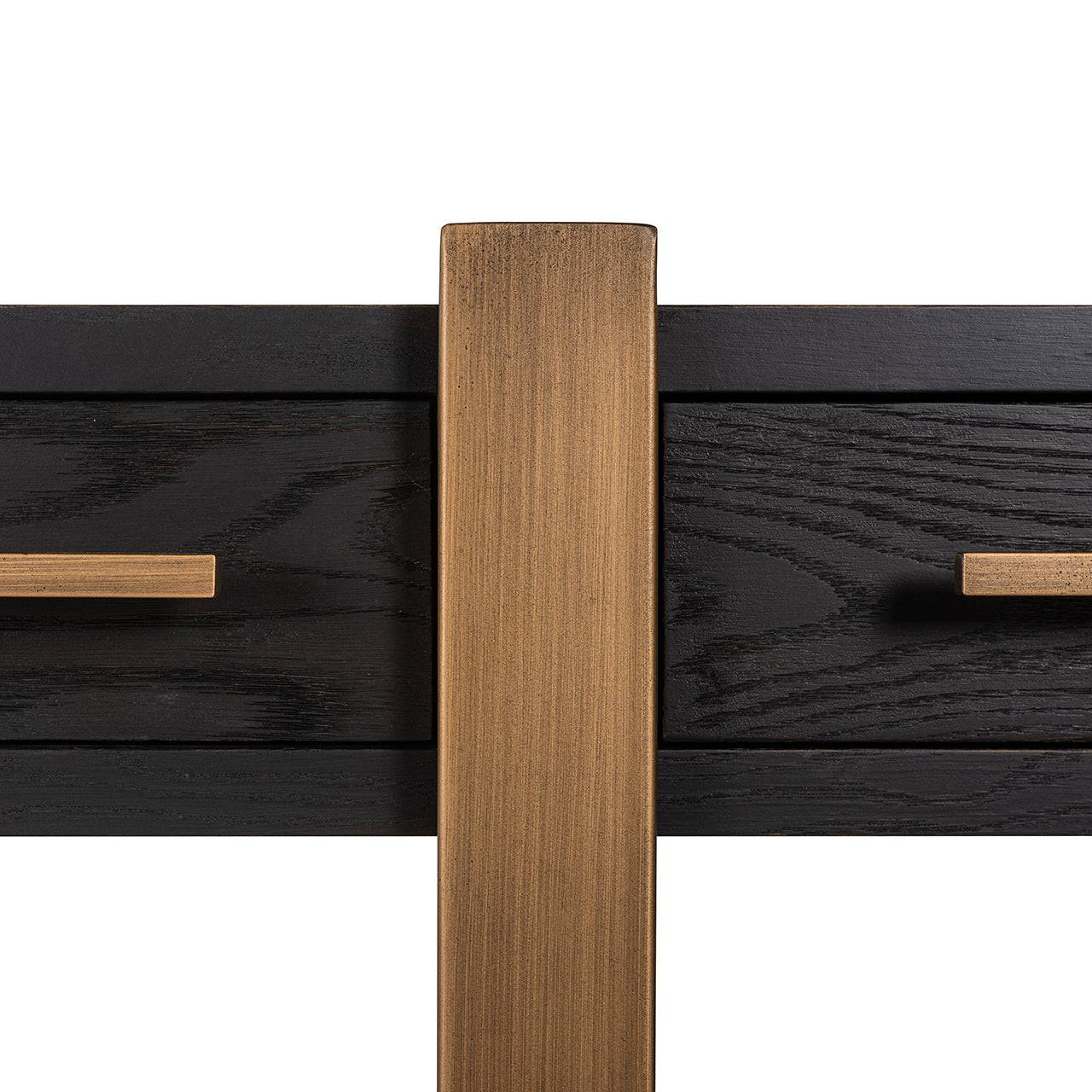 Sideboard Cambon 3-drawers (Dark coffee)