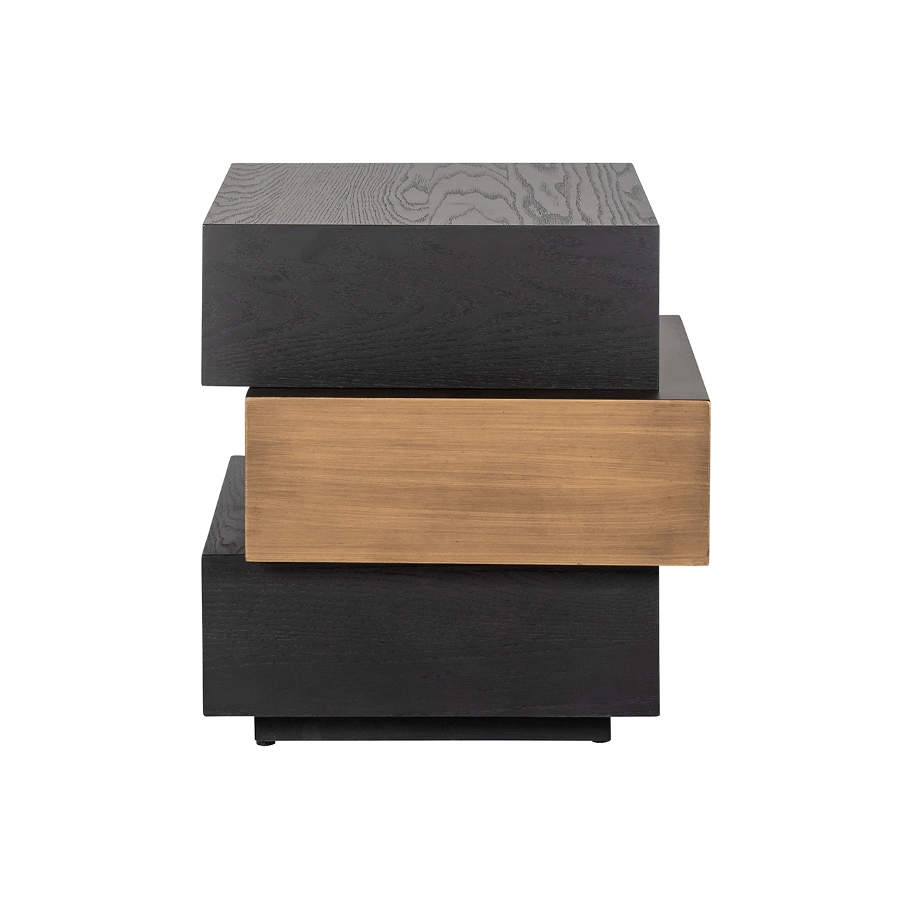 End table Cambon layered (Dark coffee)