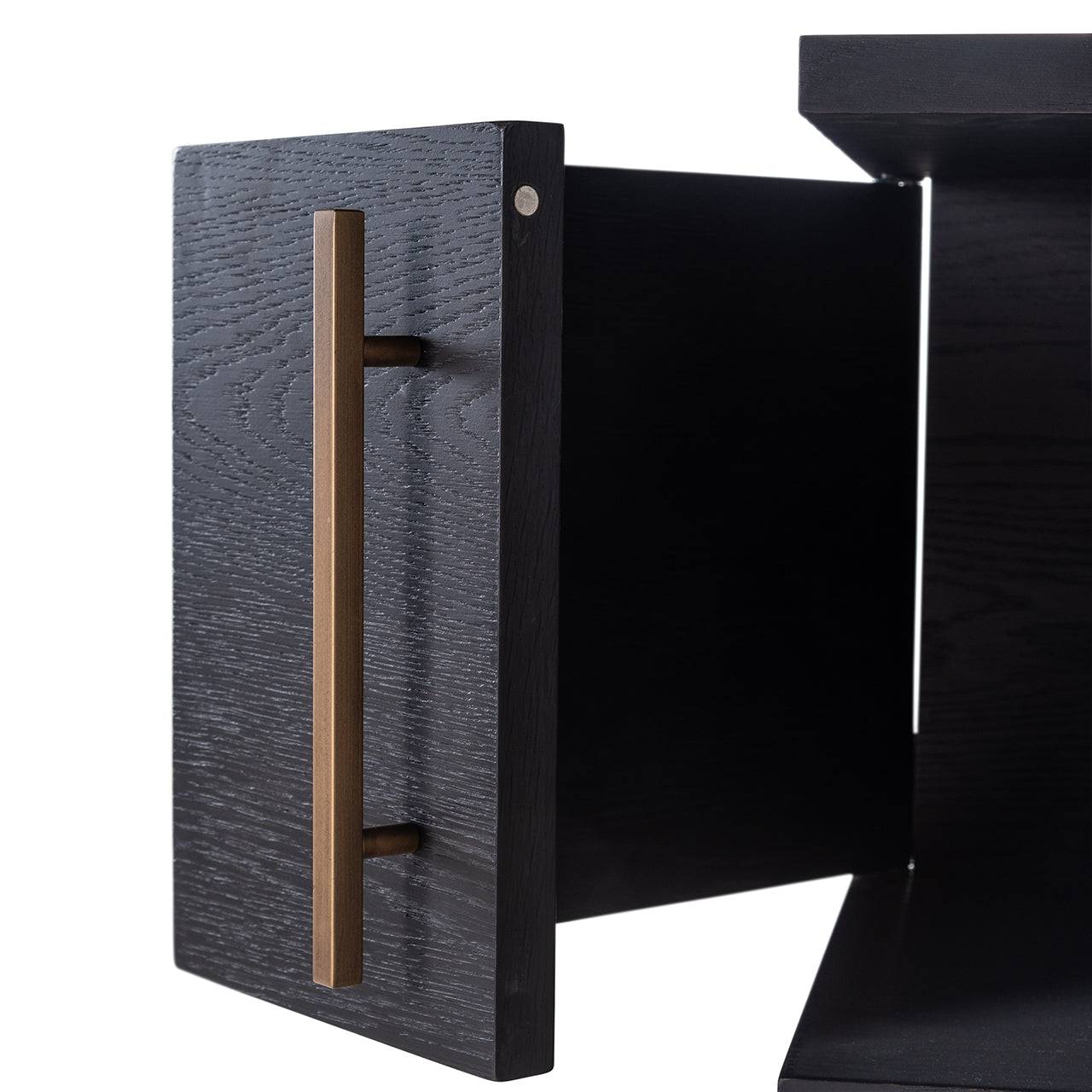 Display cabinet Cambon 4-doors 4-shelves (Dark coffee)