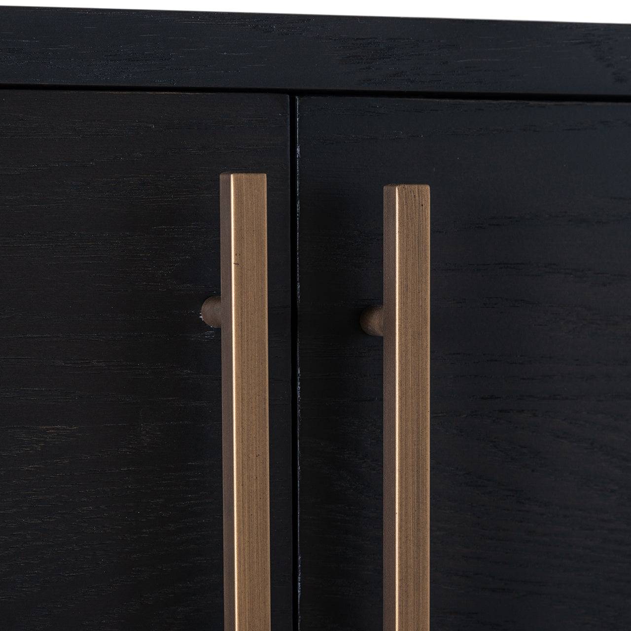 Display cabinet Cambon 4-doors 4-shelves (Dark coffee)