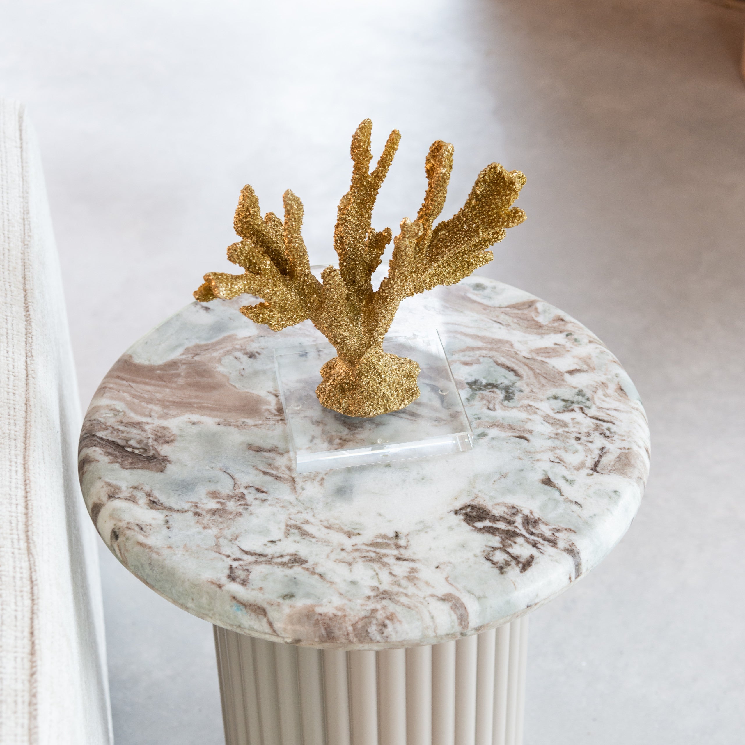 End table Coronel Blush beige