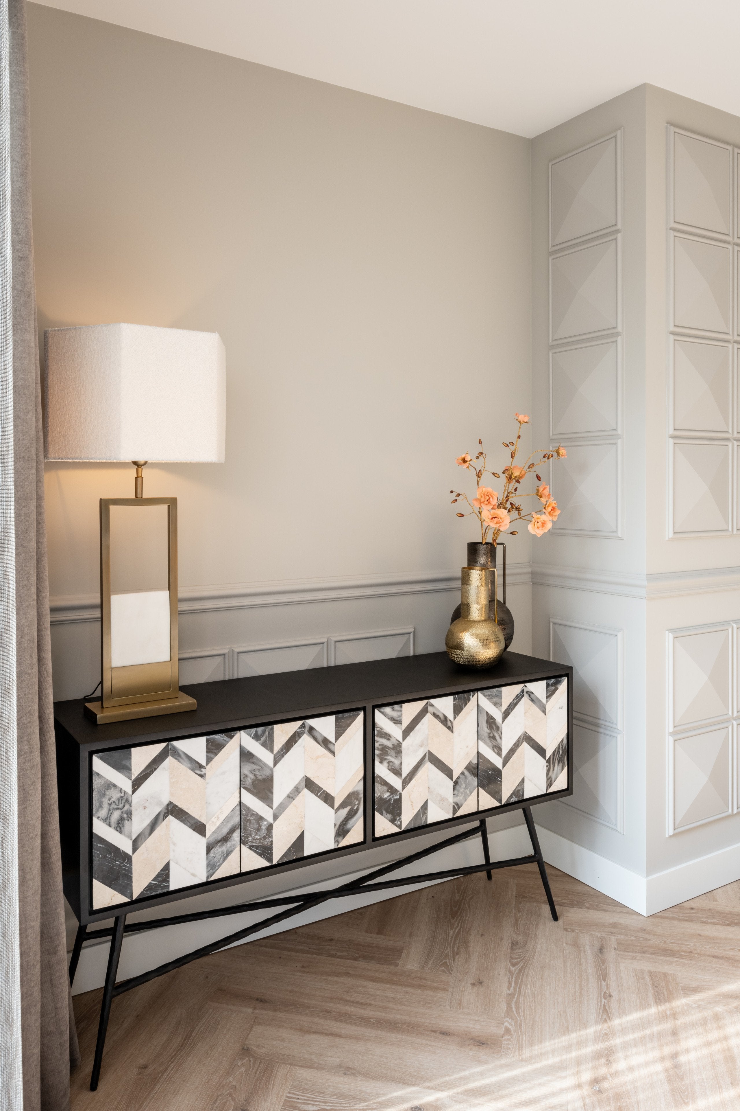 Vase Leia gold small